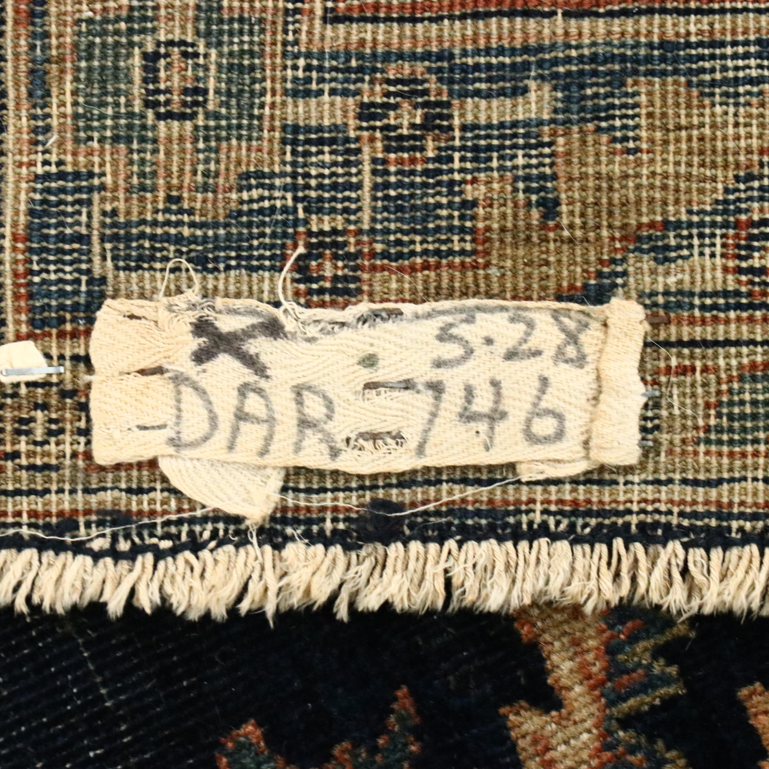 8'7 x 11'5 Hand-Knotted Persian Sarouk Area Rug, Antique