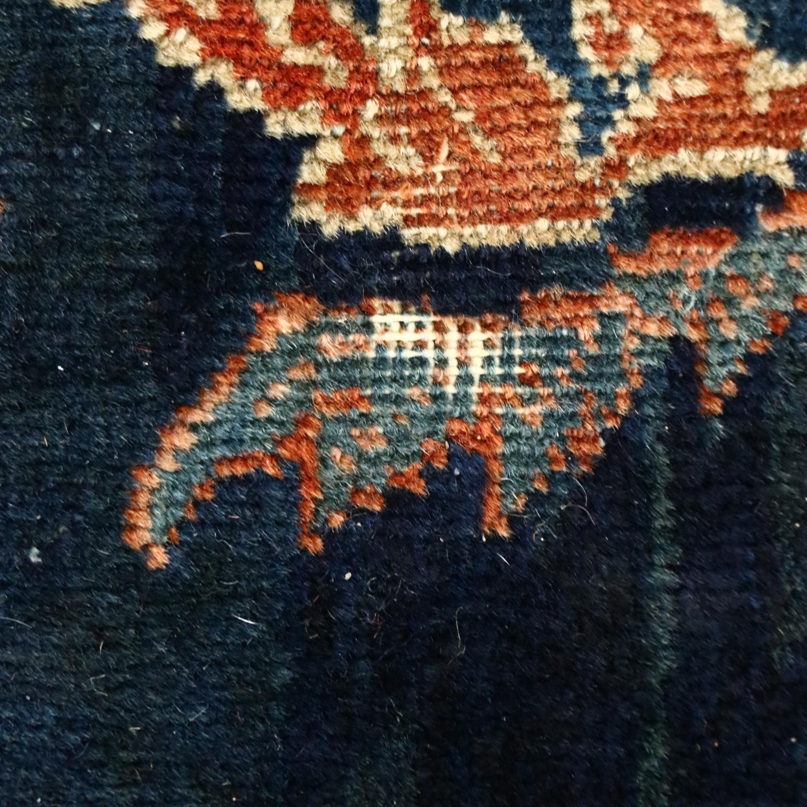 8'7 x 11'5 Hand-Knotted Persian Sarouk Area Rug, Antique