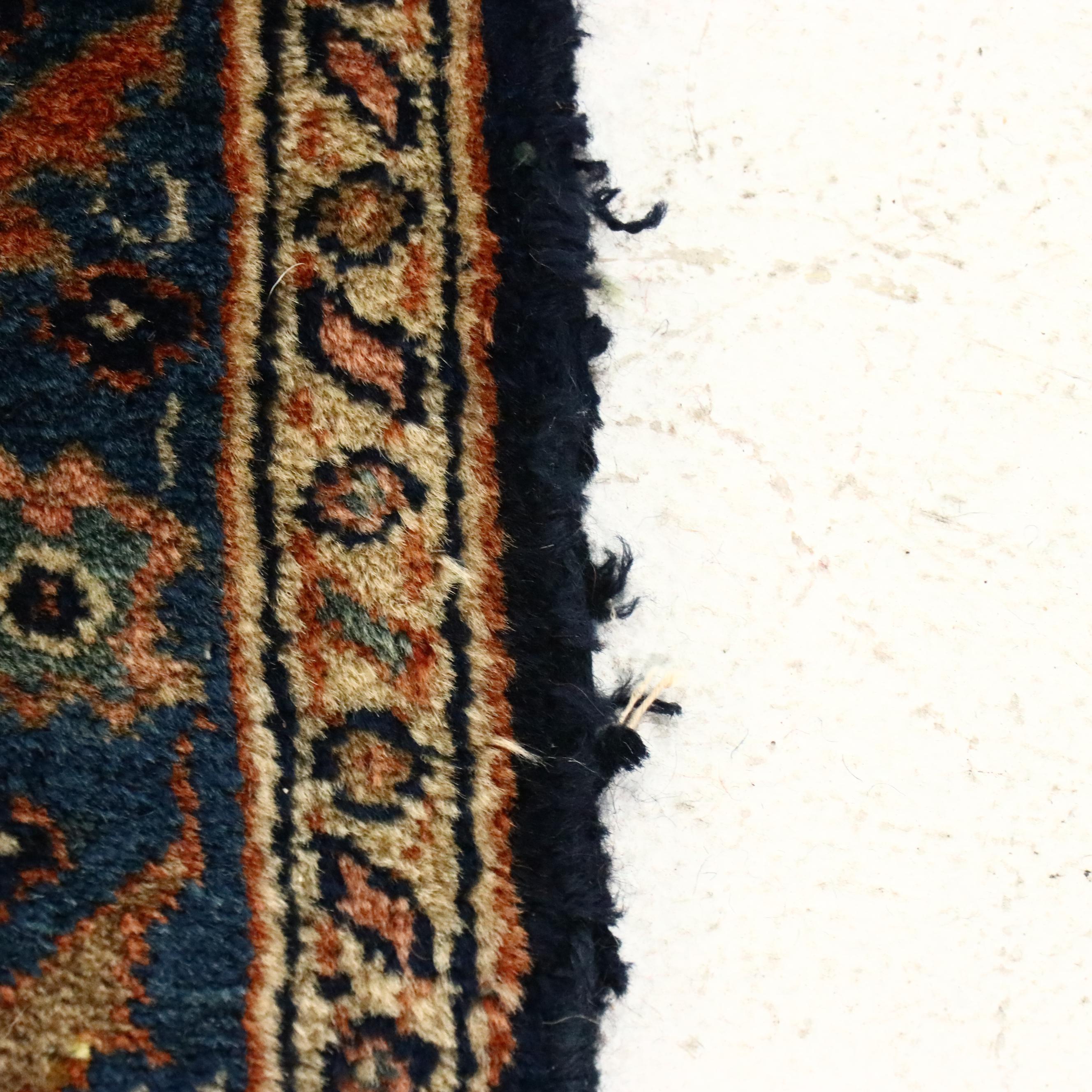 8'7 x 11'5 Hand-Knotted Persian Sarouk Area Rug, Antique