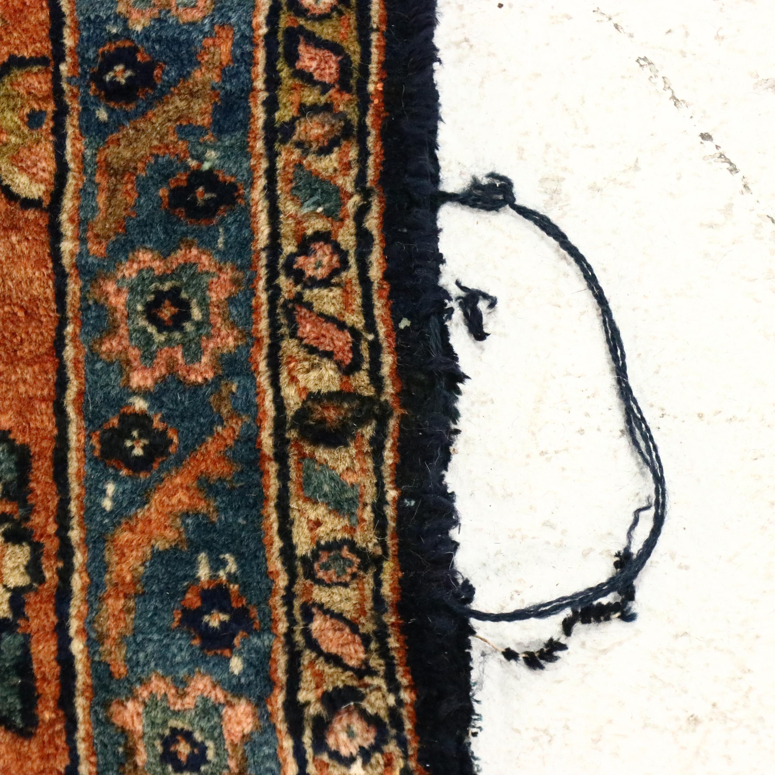 8'7 x 11'5 Hand-Knotted Persian Sarouk Area Rug, Antique