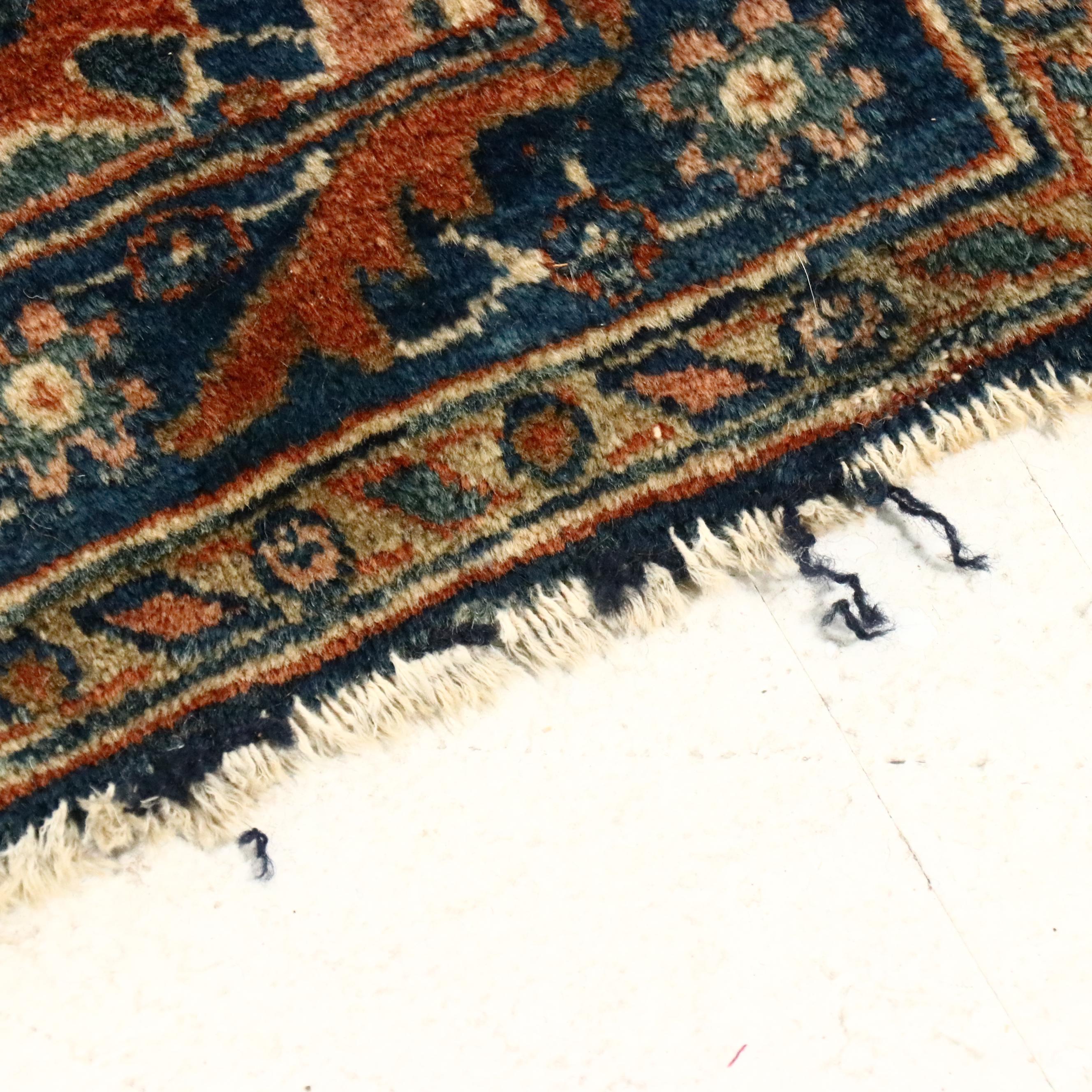 8'7 x 11'5 Hand-Knotted Persian Sarouk Area Rug, Antique