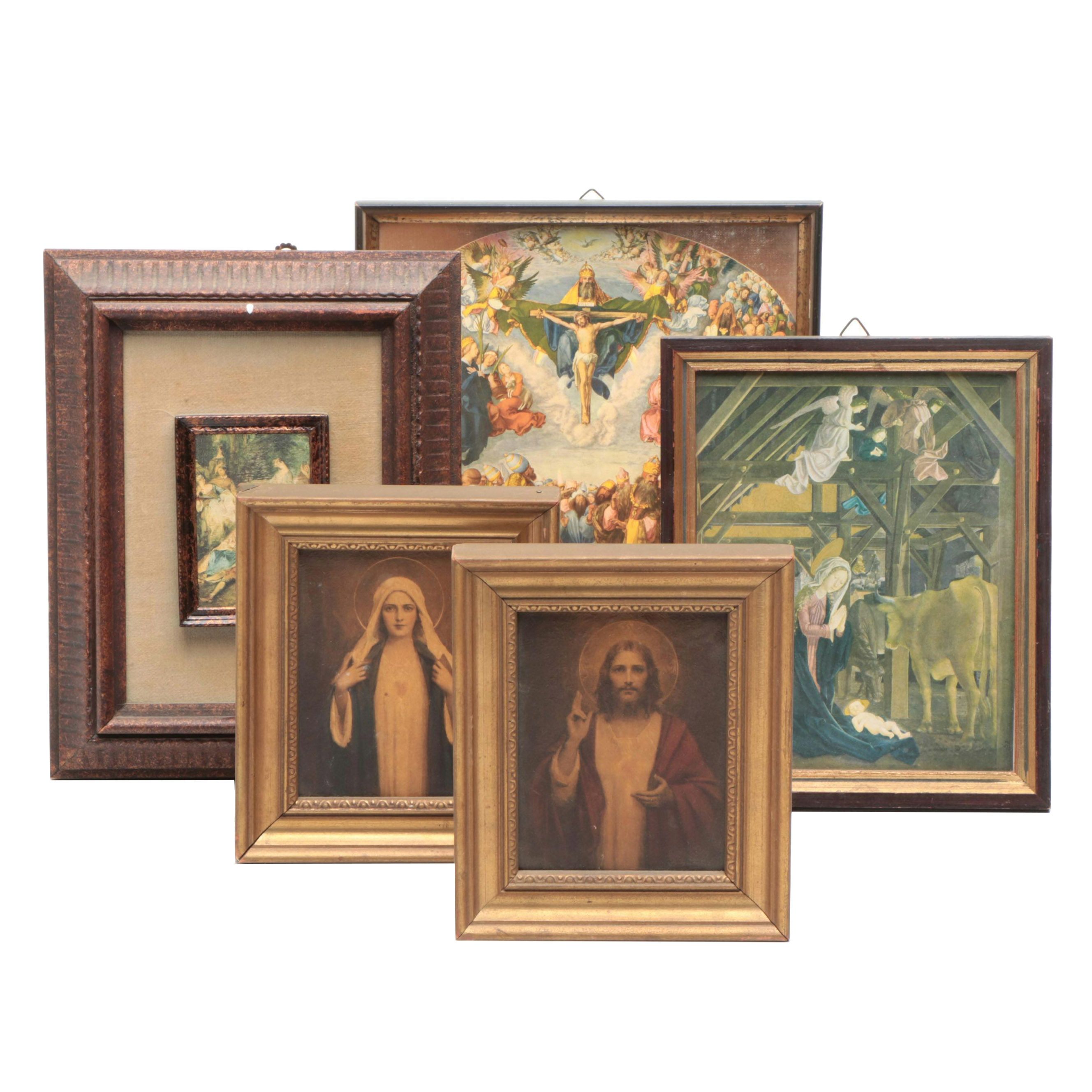 "Adoration of the Holy Trinity" by Albrecht Dürer and Other Religious Framed Art