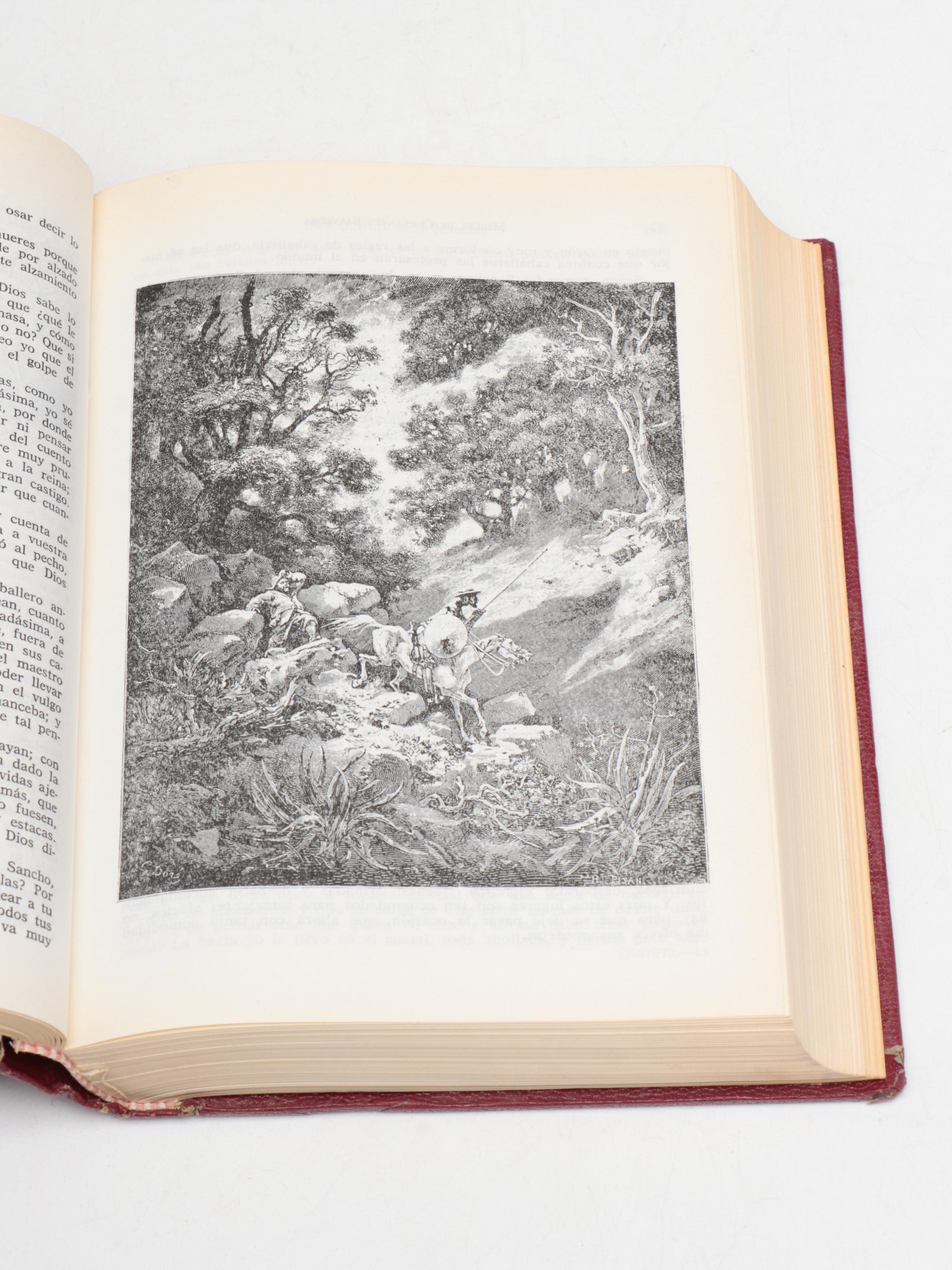 Gustave Doré Illustrated "Don Quijote de la Mancha" by Miguel de Cervantes, 1968