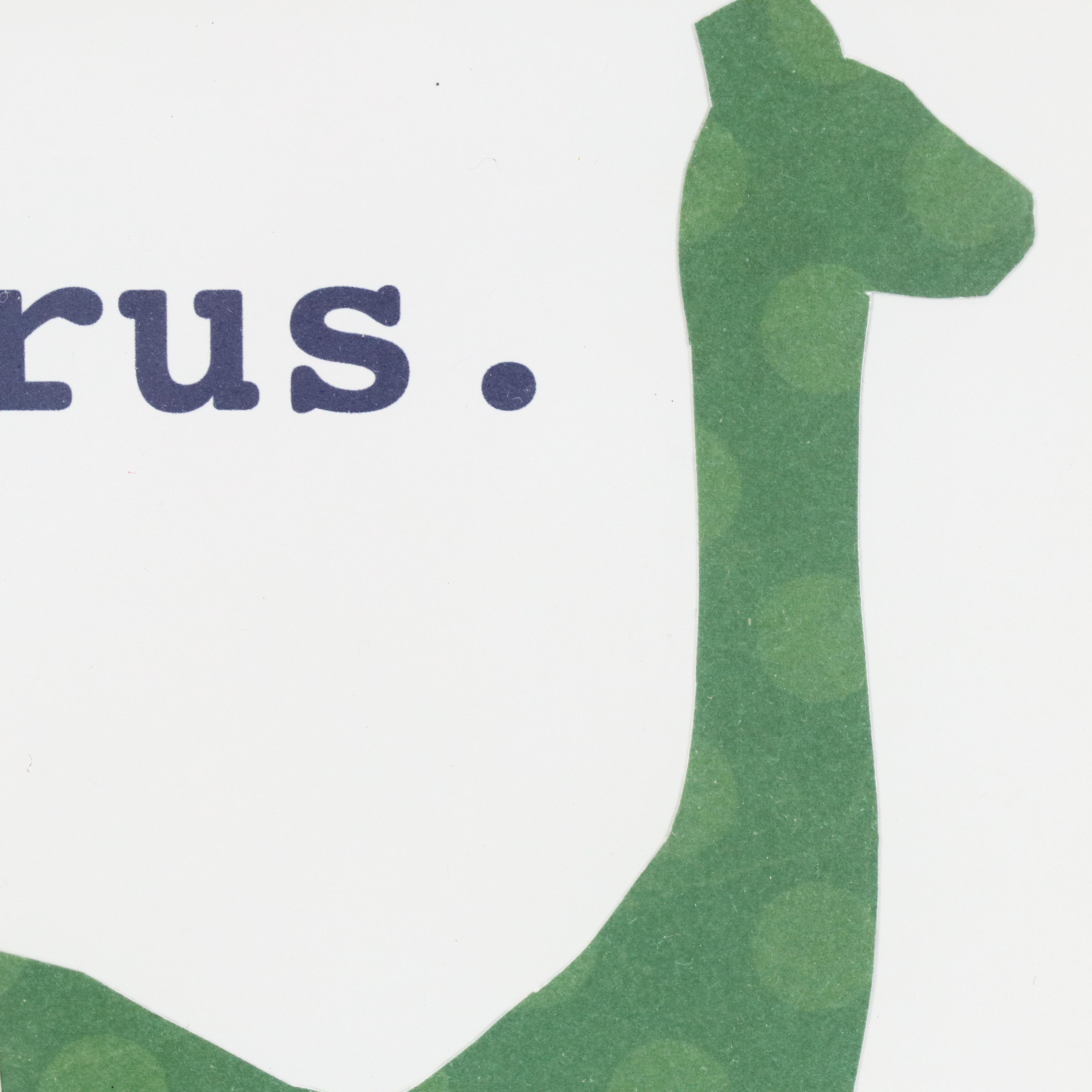 Collage Style Dinosaur Framed Prints