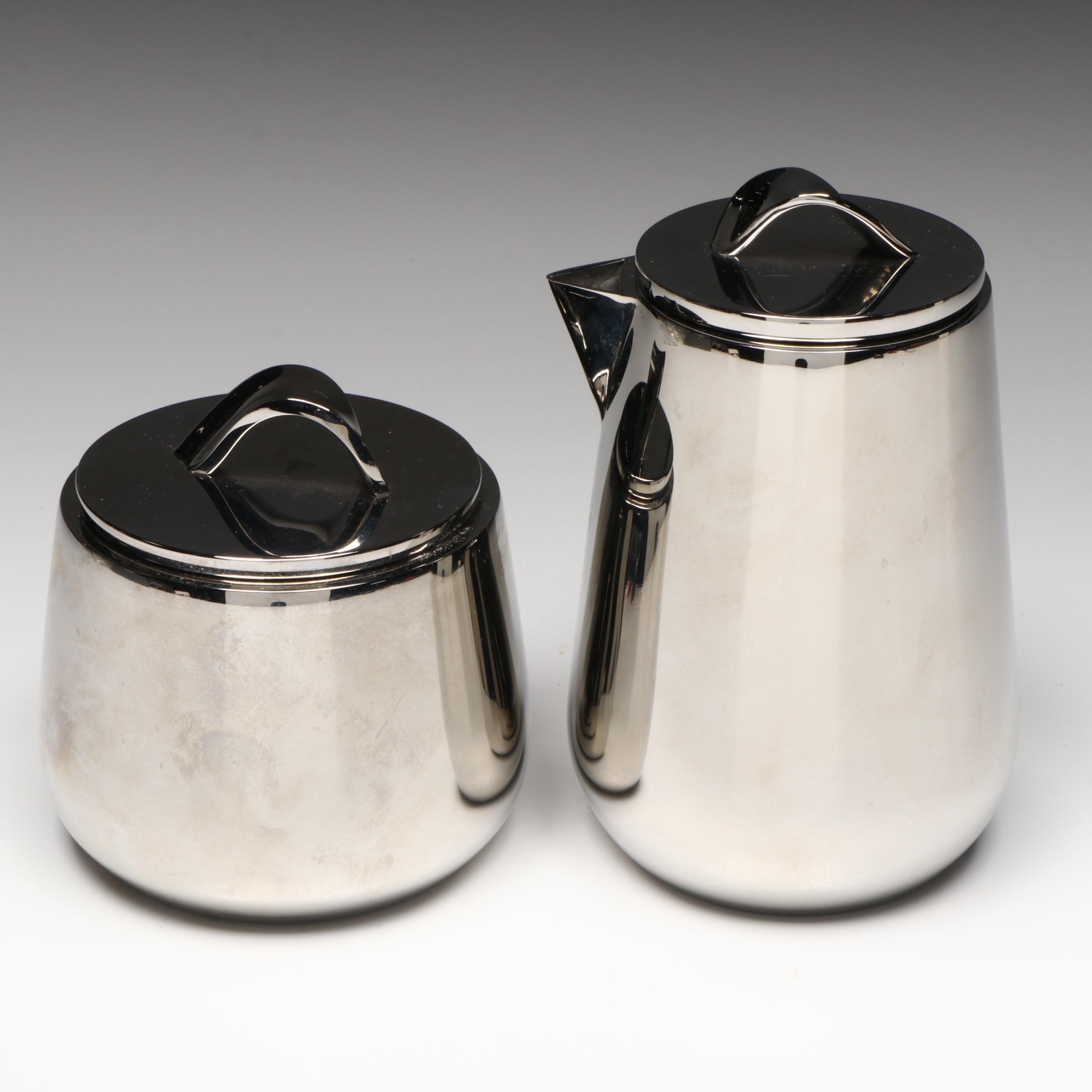 Georg Jensen Creamer and Sugar Bowl