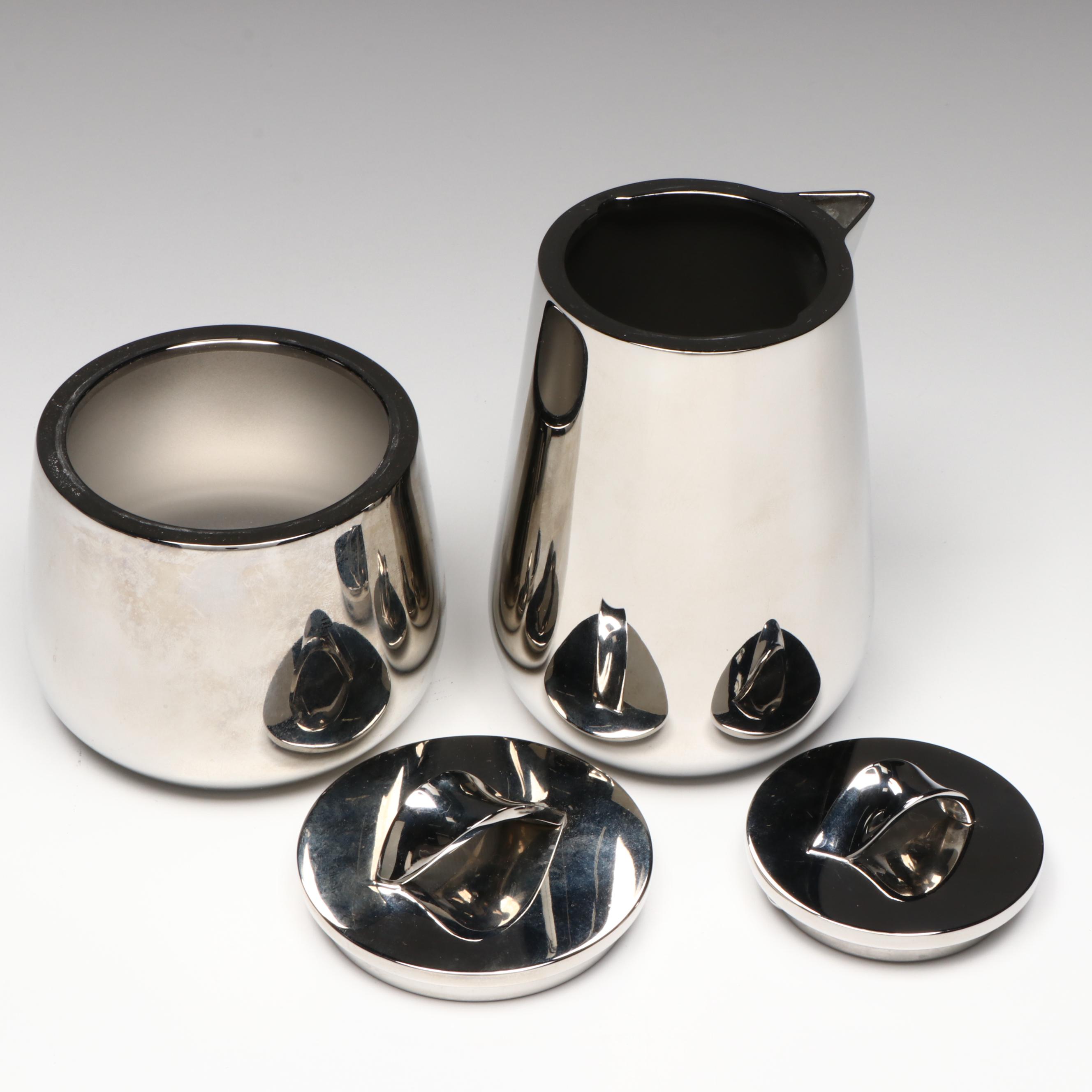 Georg Jensen Creamer and Sugar Bowl