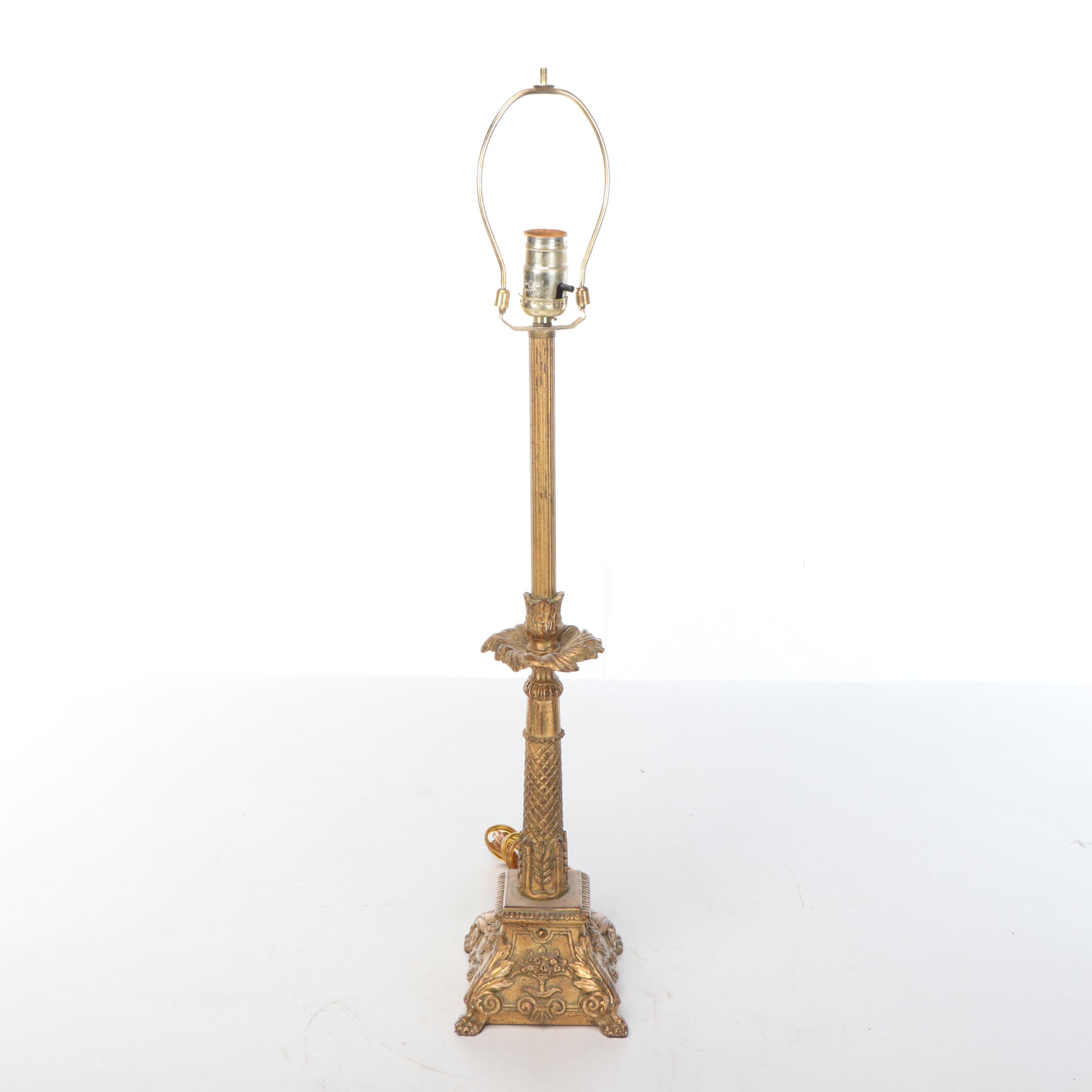 Kirkland's and Other Neoclassical Style Candlestick Table Lamps