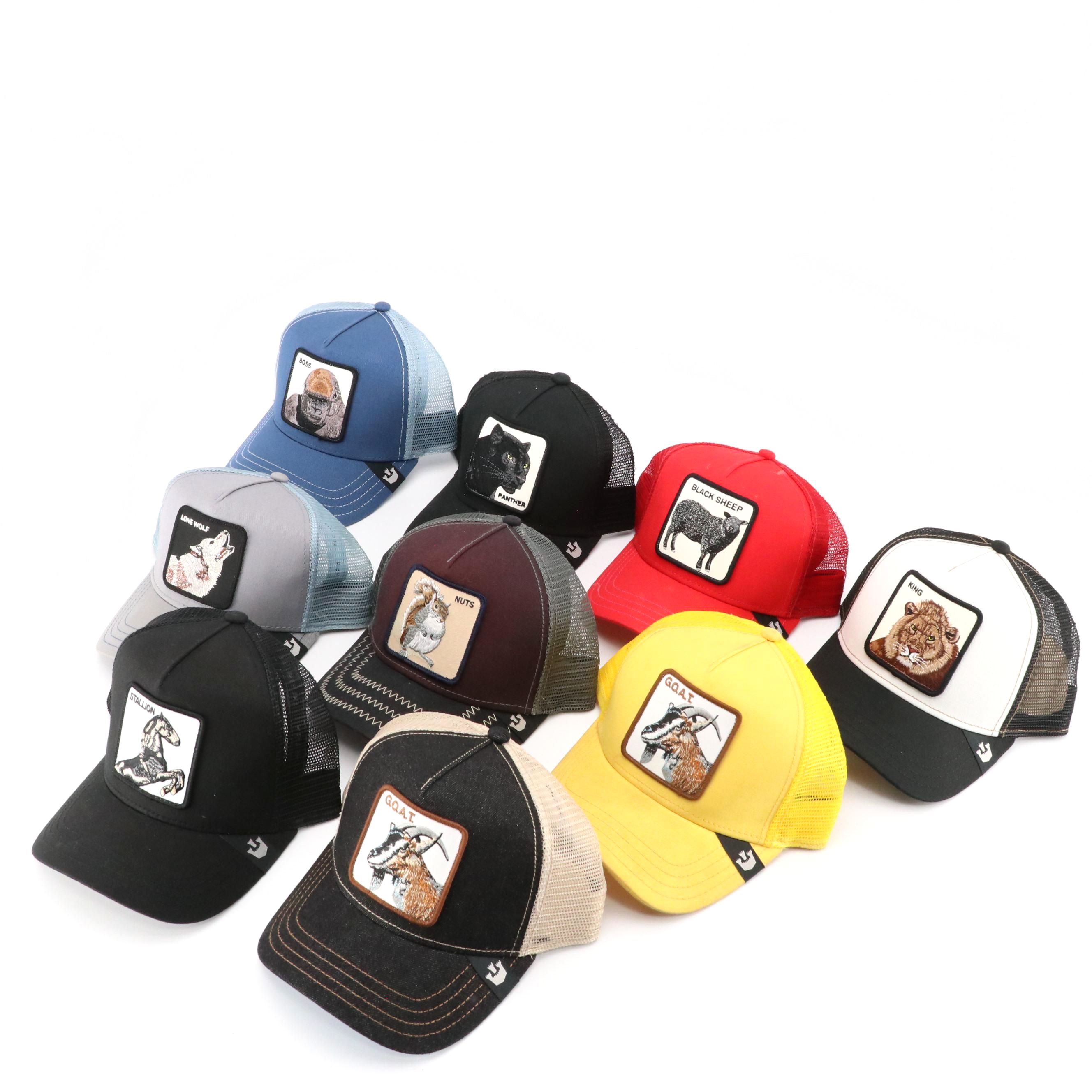 Goorin Bros Unisex Snapback Trucker Hats Ft. "G.O.A.T", "Nuts", "Boss" & More