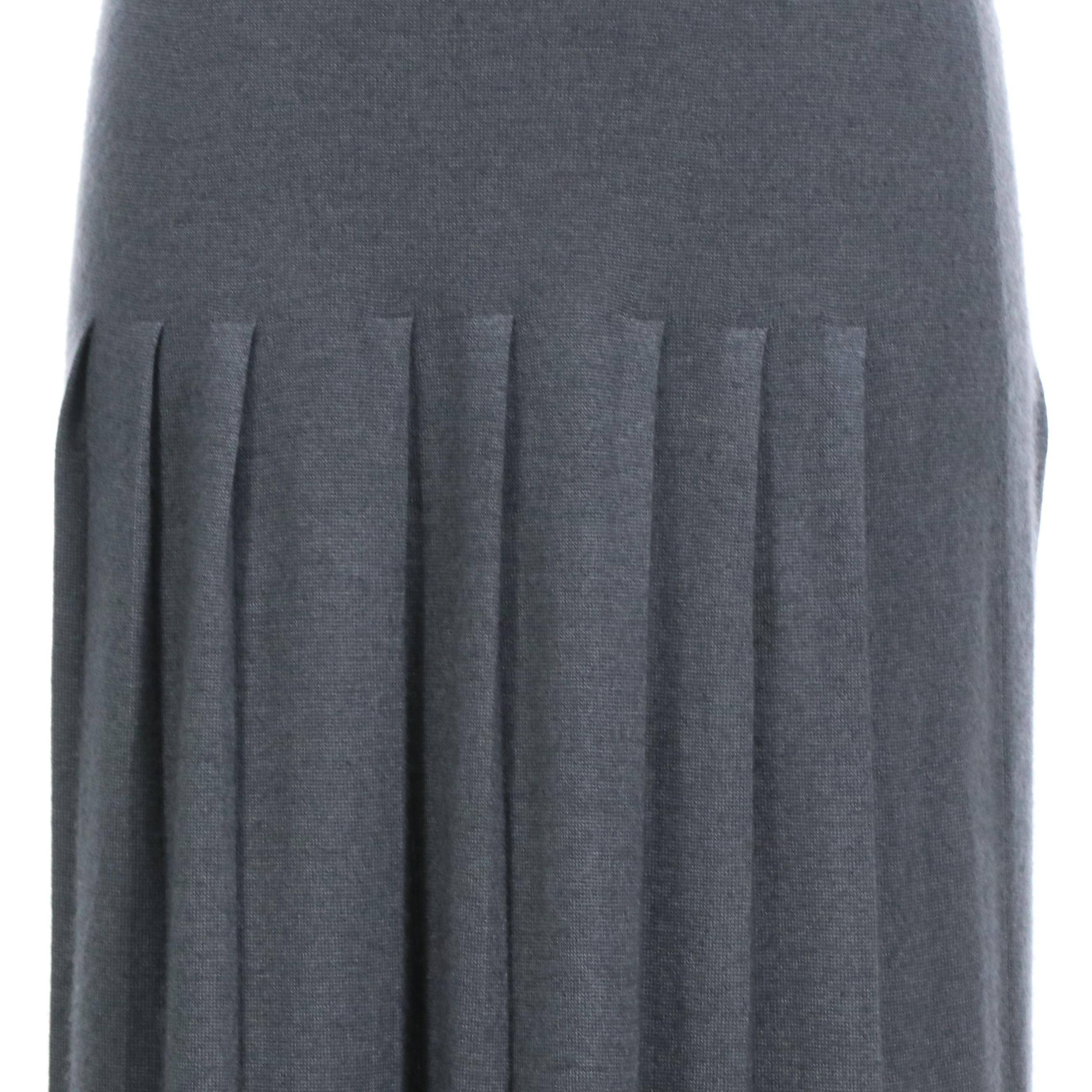 Prada Knit Pleated Skirt Set
