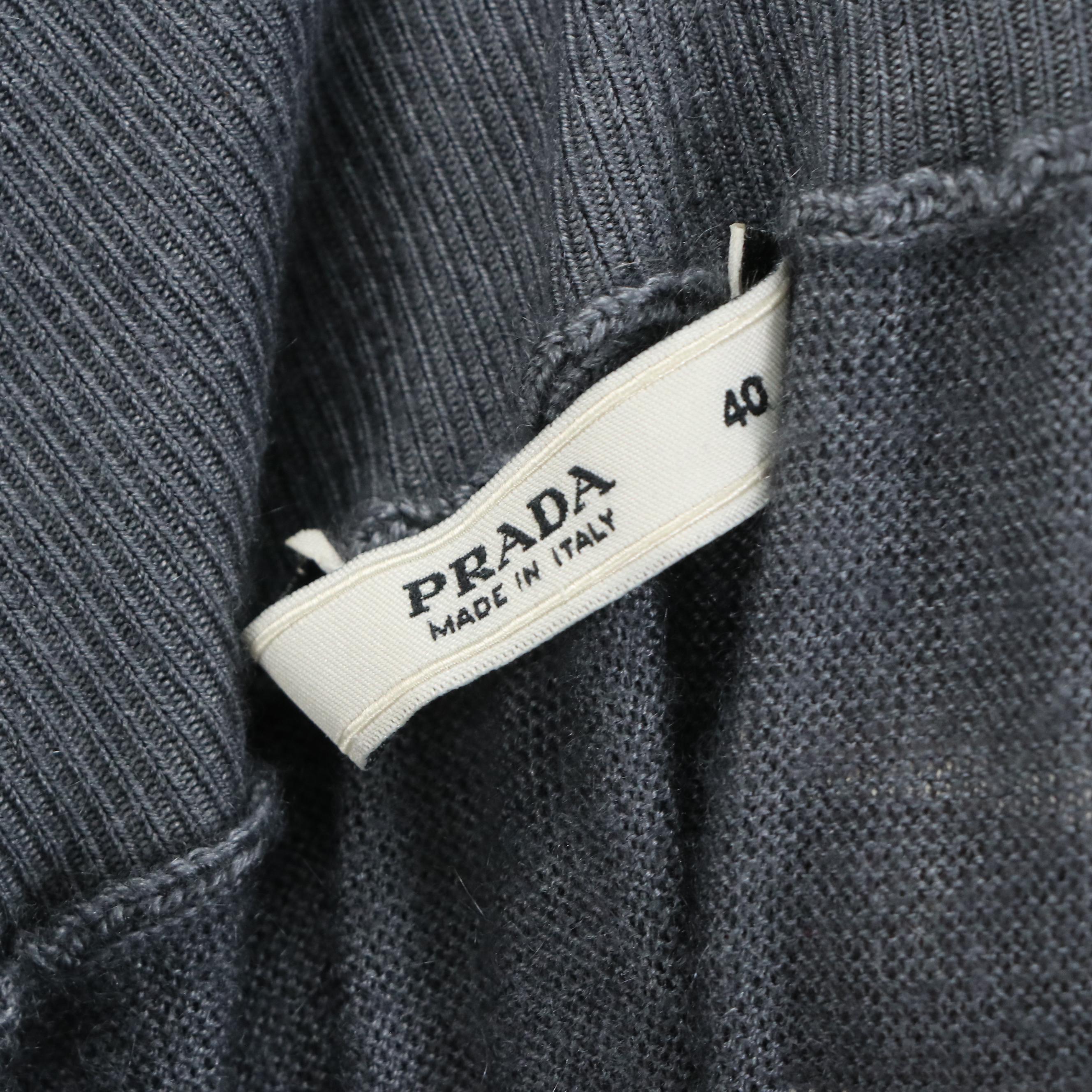 Prada Knit Pleated Skirt Set