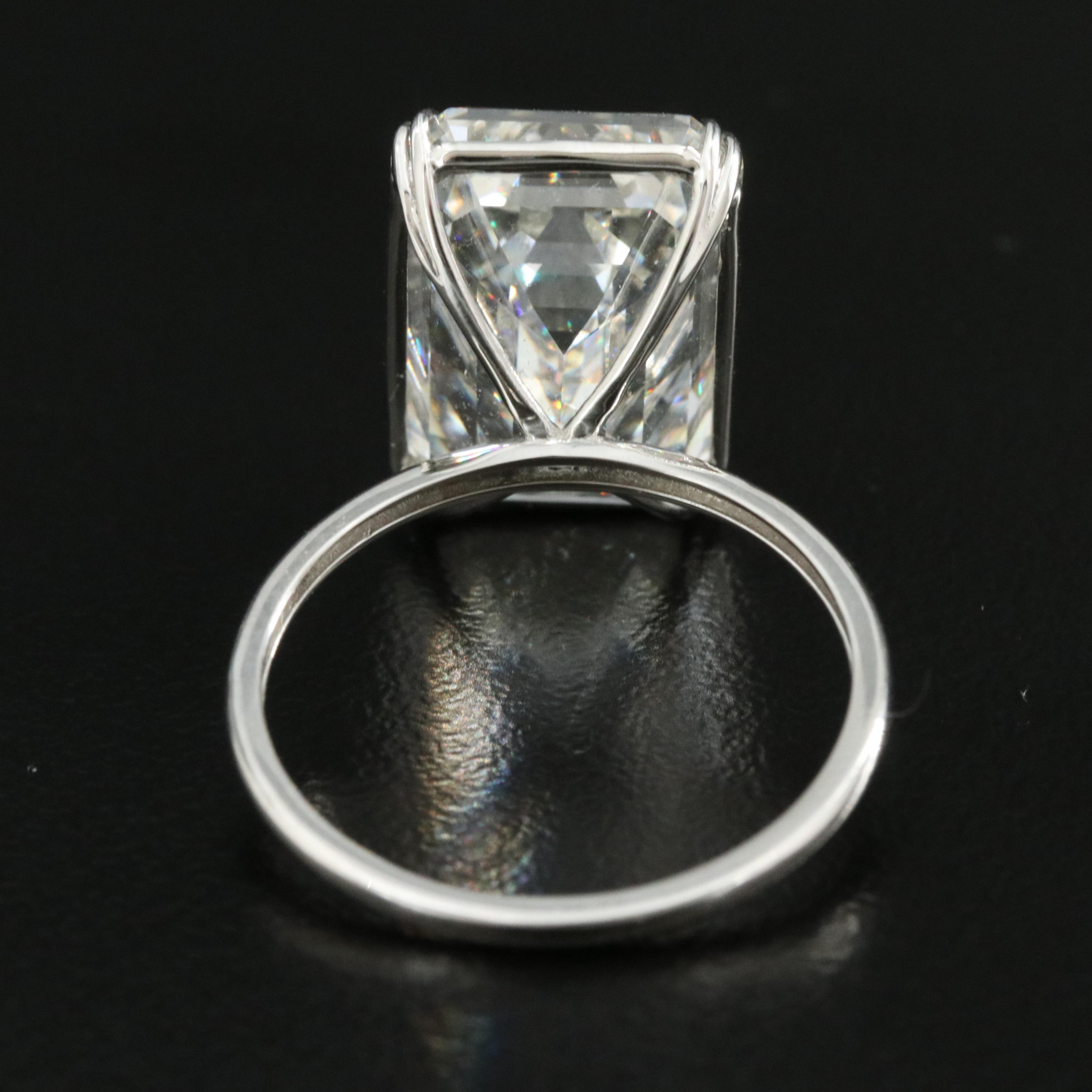 Platinum 11.04 CT Lab Grown Diamond Solitaire Ring with IGI Report