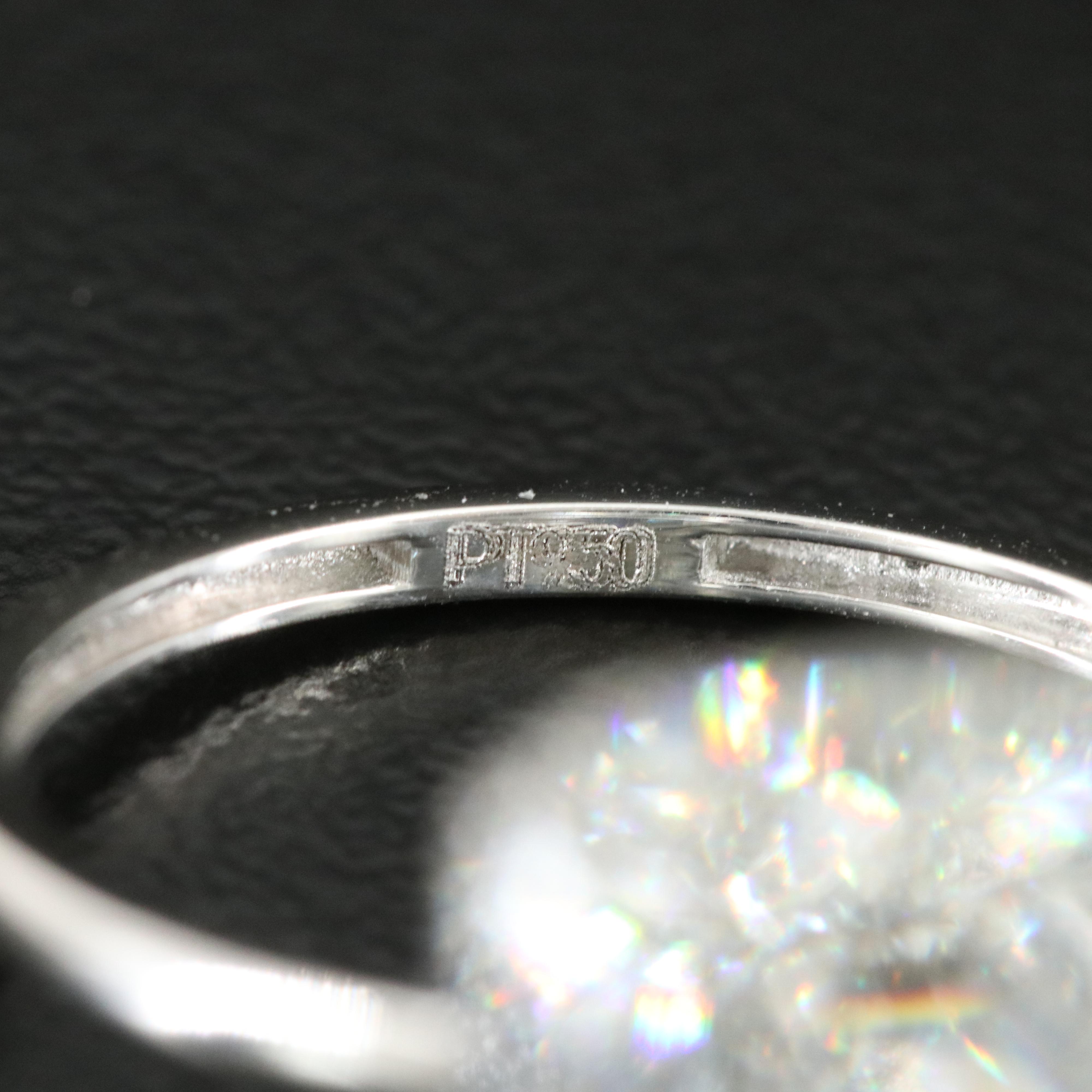 Platinum 11.04 CT Lab Grown Diamond Solitaire Ring with IGI Report