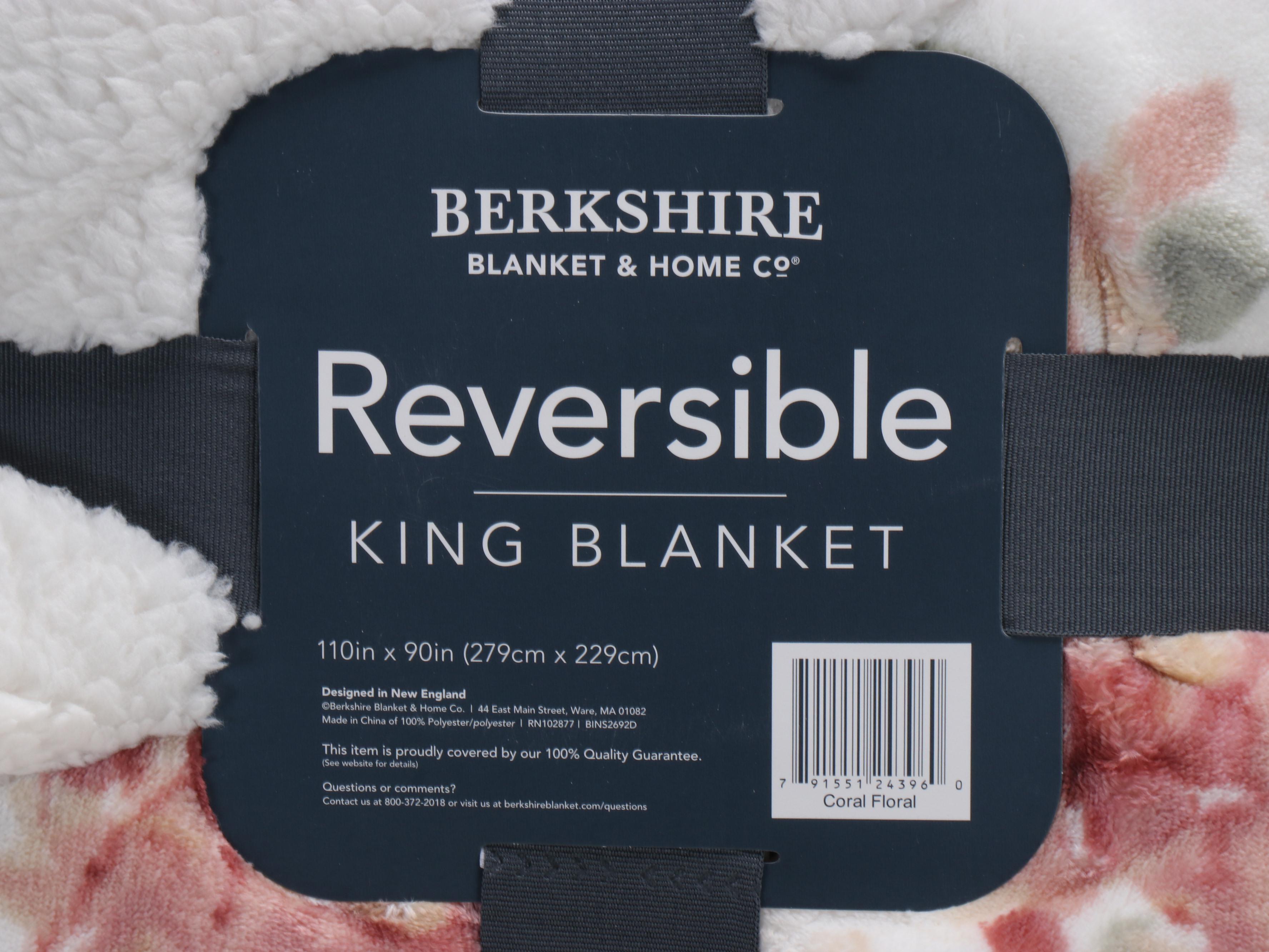 Berkshire Reversible King Blanket and Northpoint Cloud Berber Throw