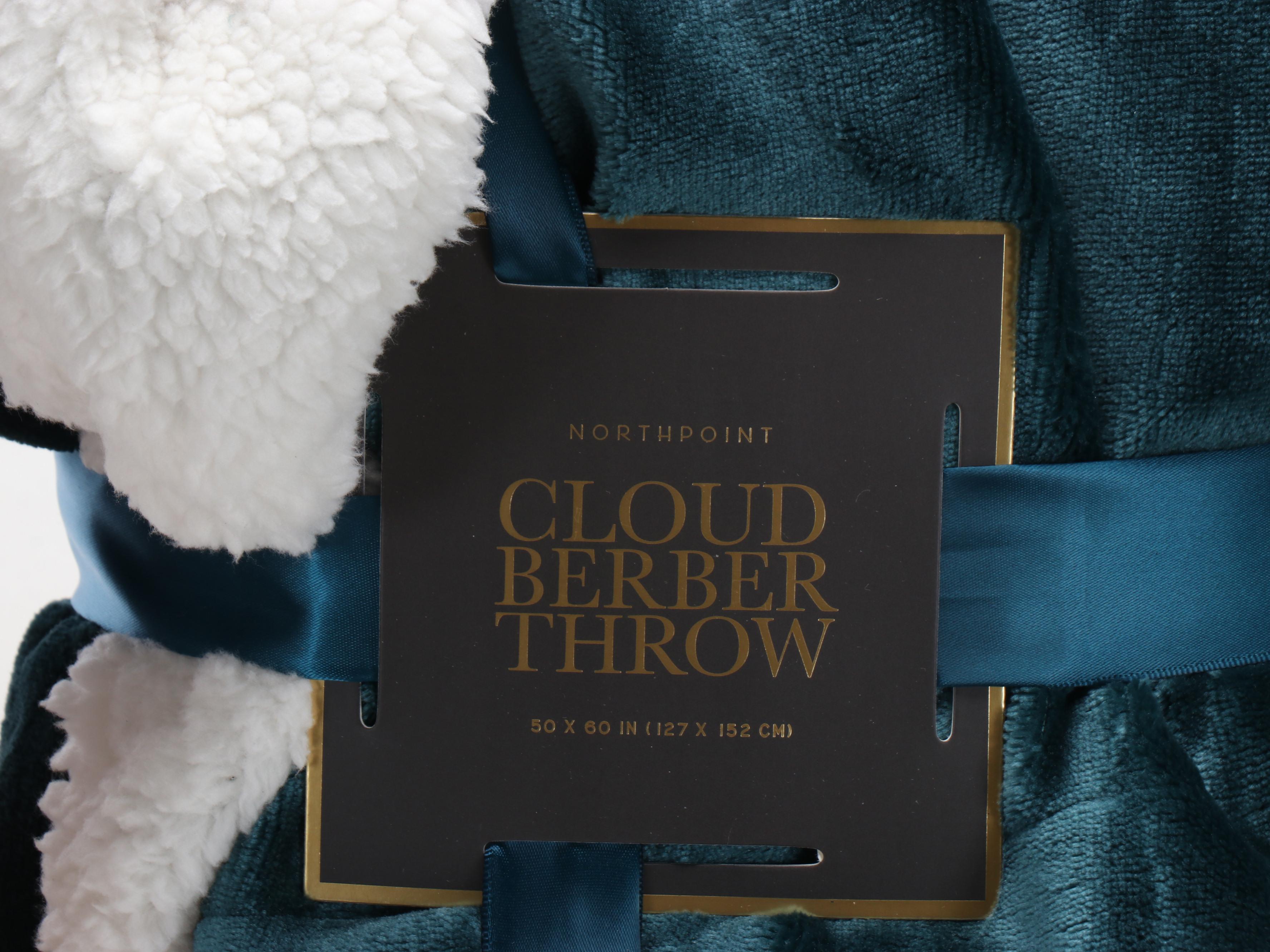 Berkshire Reversible King Blanket and Northpoint Cloud Berber Throw