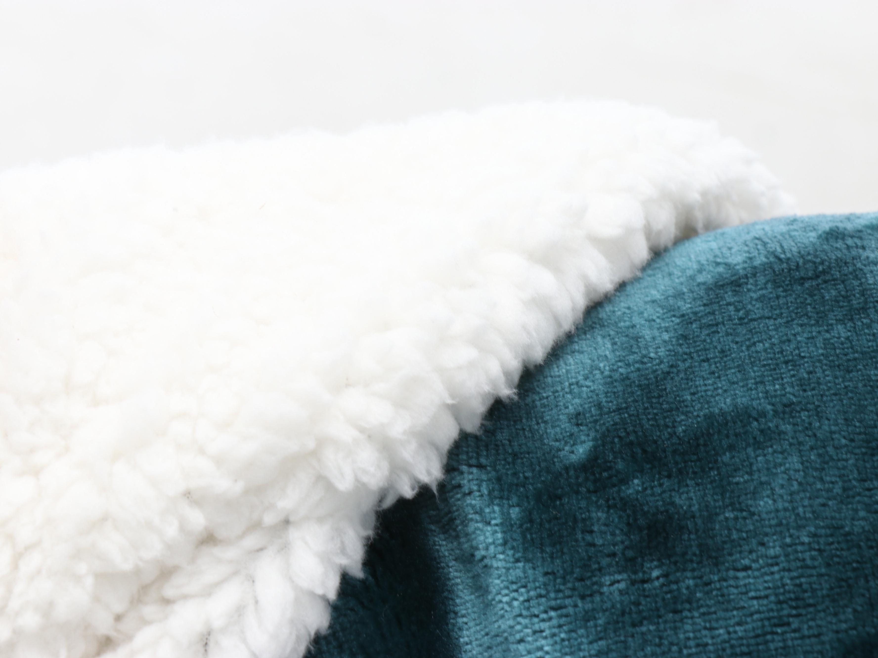 Berkshire Reversible King Blanket and Northpoint Cloud Berber Throw