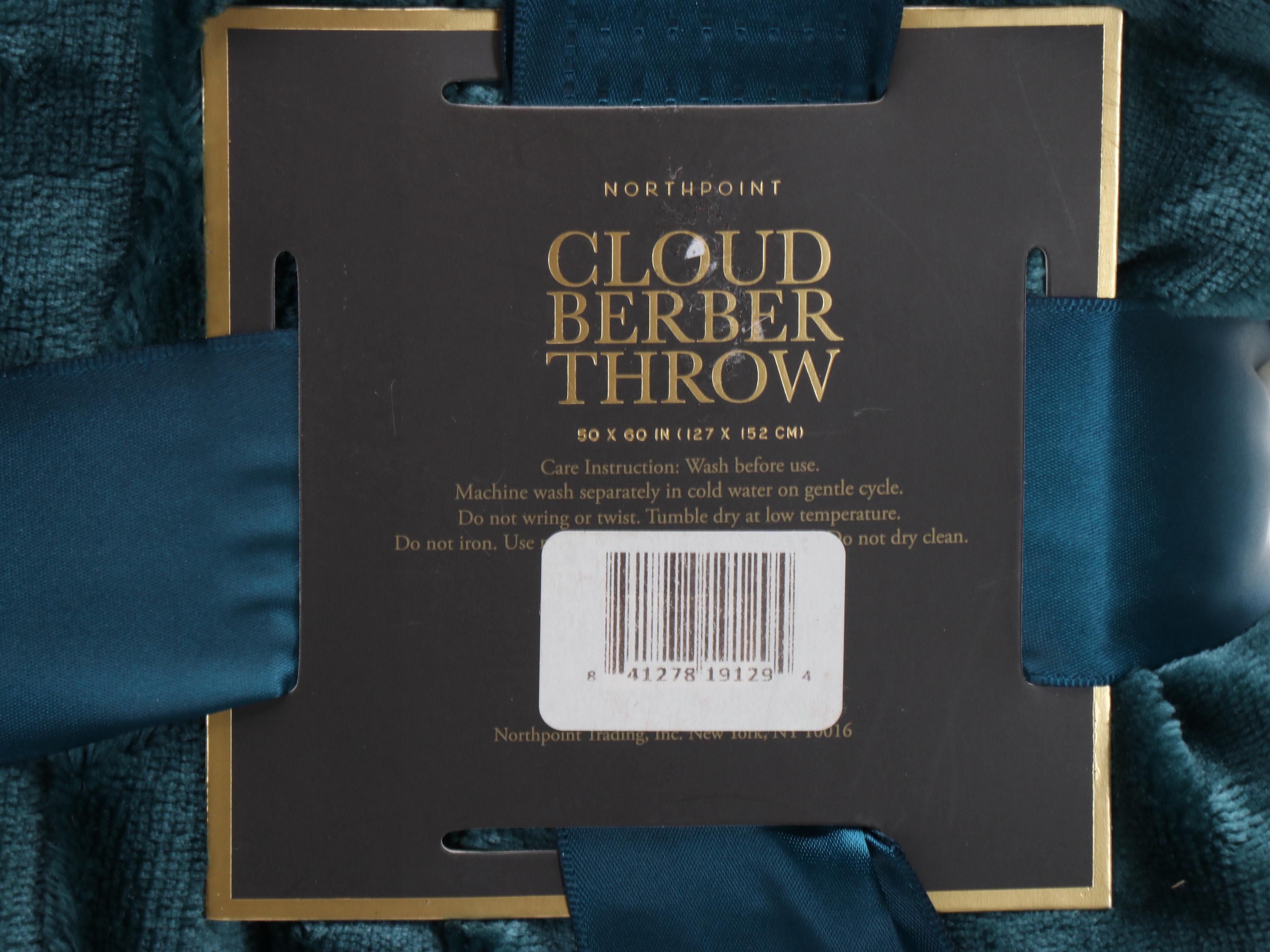 Berkshire Reversible King Blanket and Northpoint Cloud Berber Throw