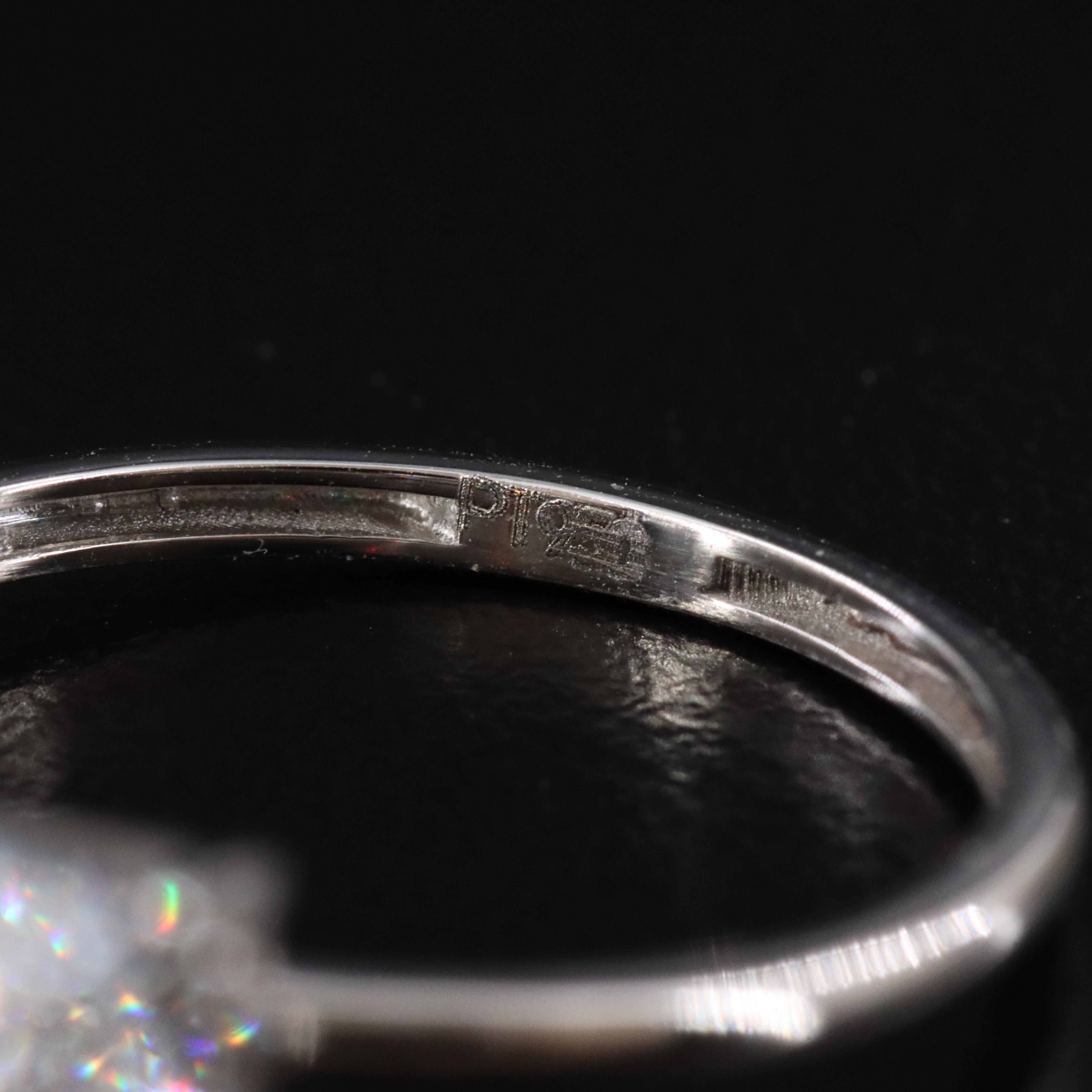 Platinum 5.29 CT Lab Grown Diamond Solitaire Ring with IGI Report