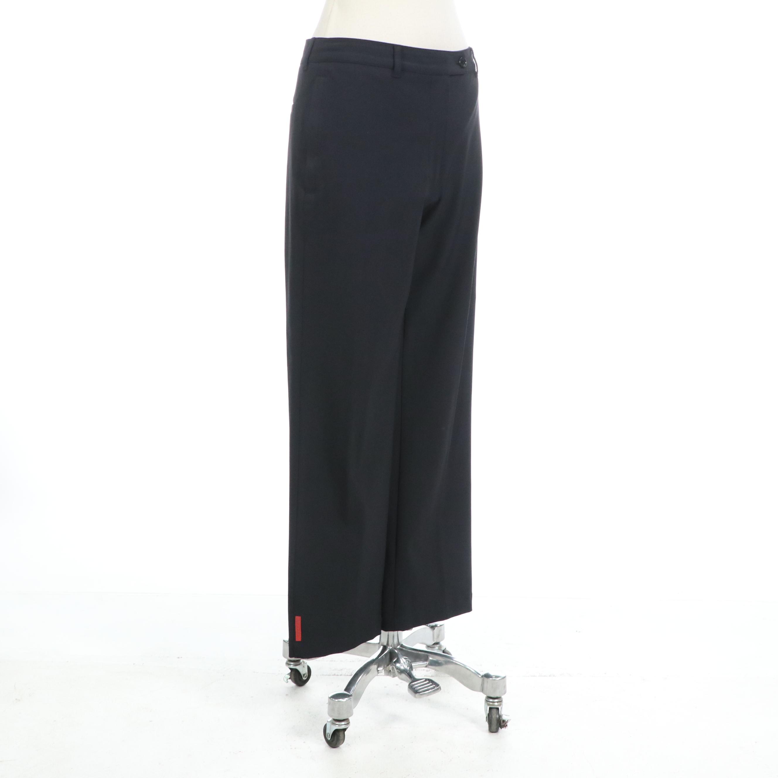 Prada Sport Straight Leg Pants in Nylon Blend