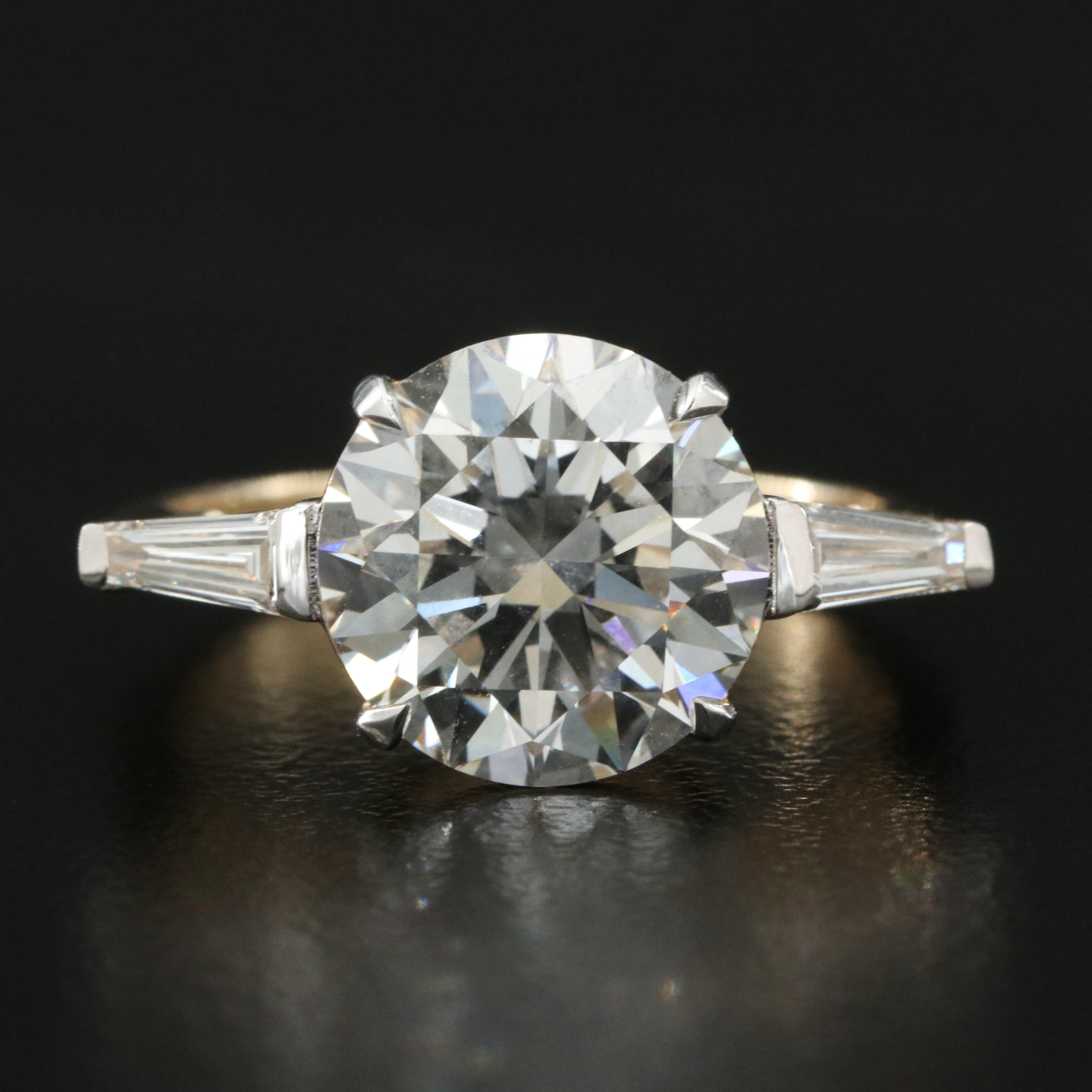 14K 4.32 CTW Lab Grown Diamond Ring with IGI Report