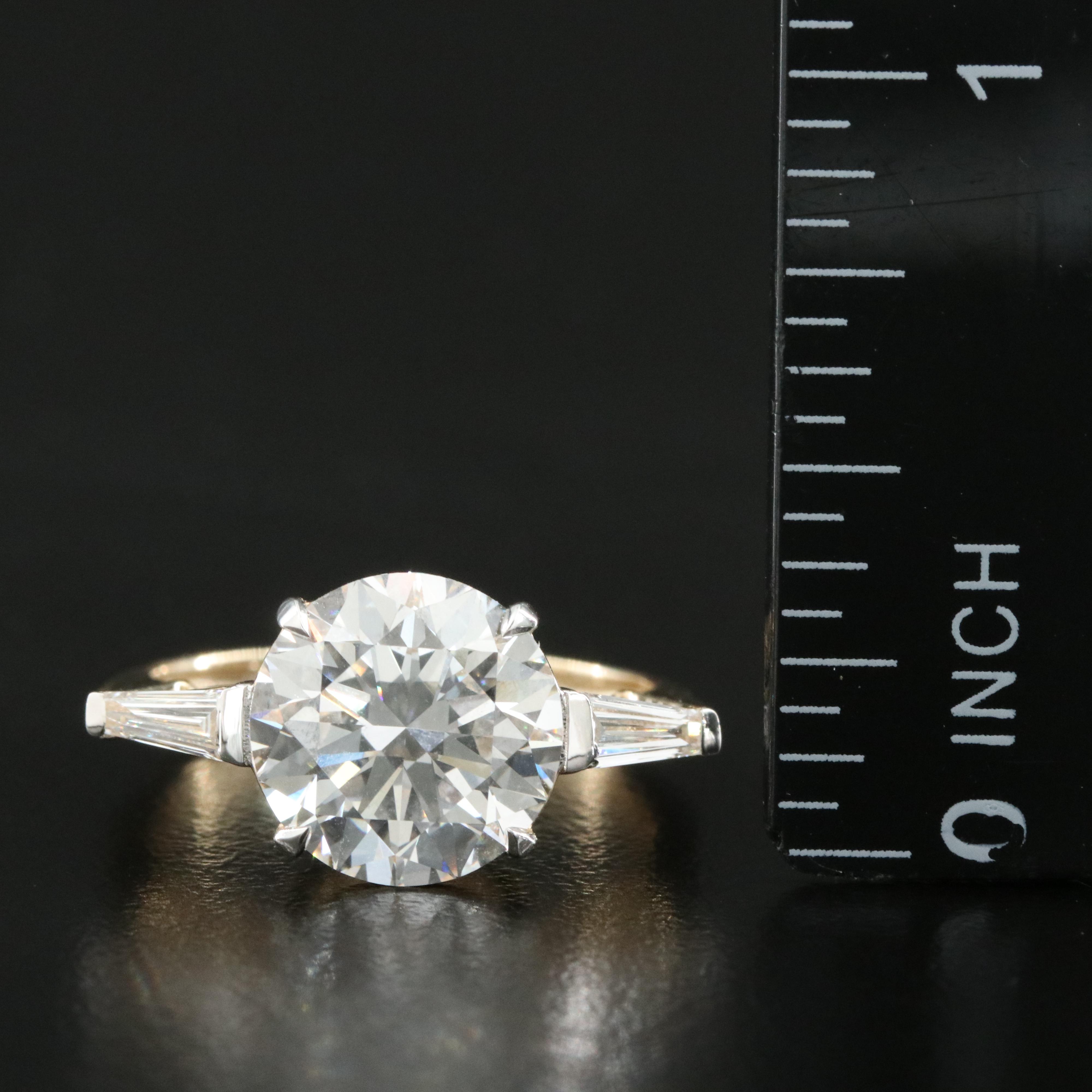14K 4.32 CTW Lab Grown Diamond Ring with IGI Report