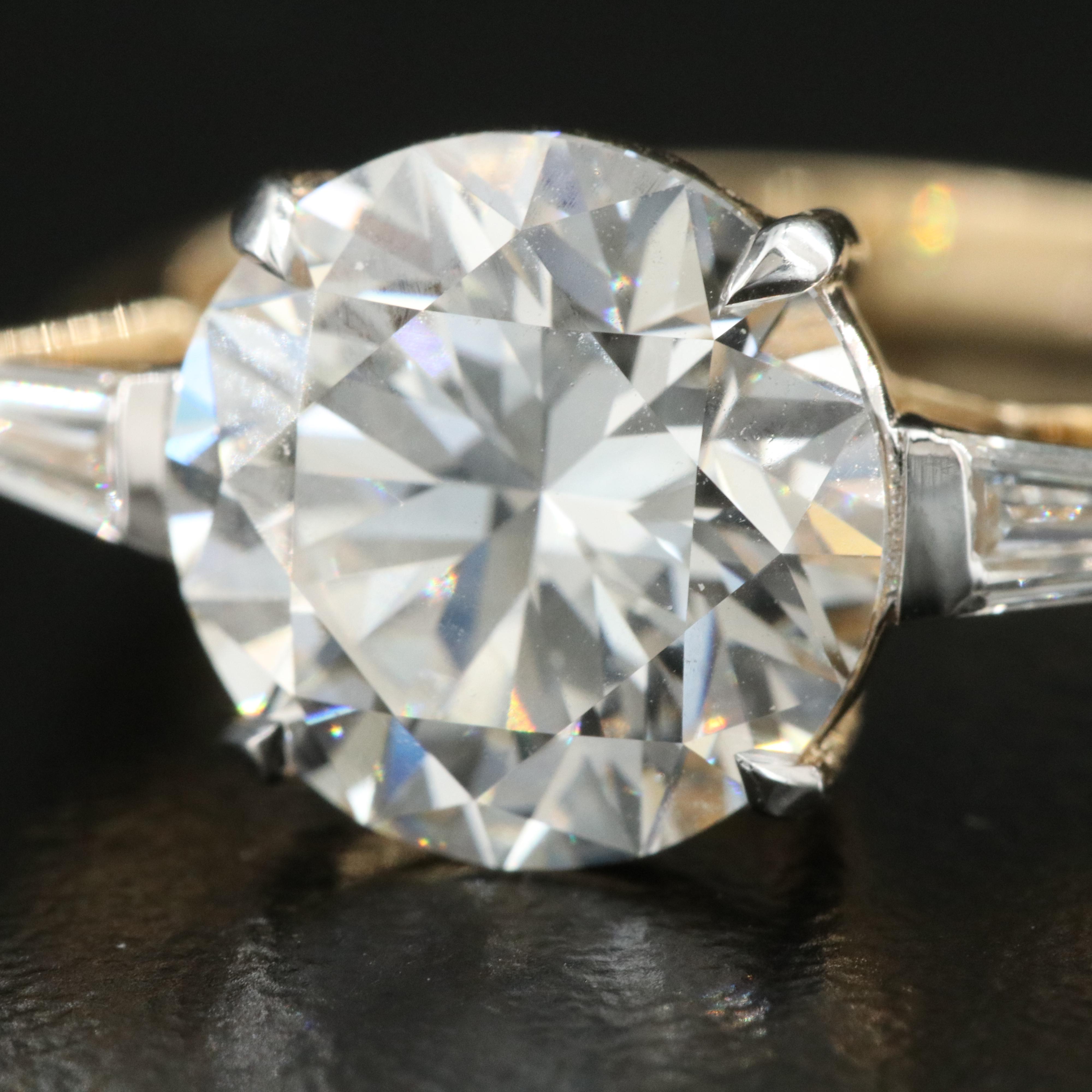 14K 4.32 CTW Lab Grown Diamond Ring with IGI Report