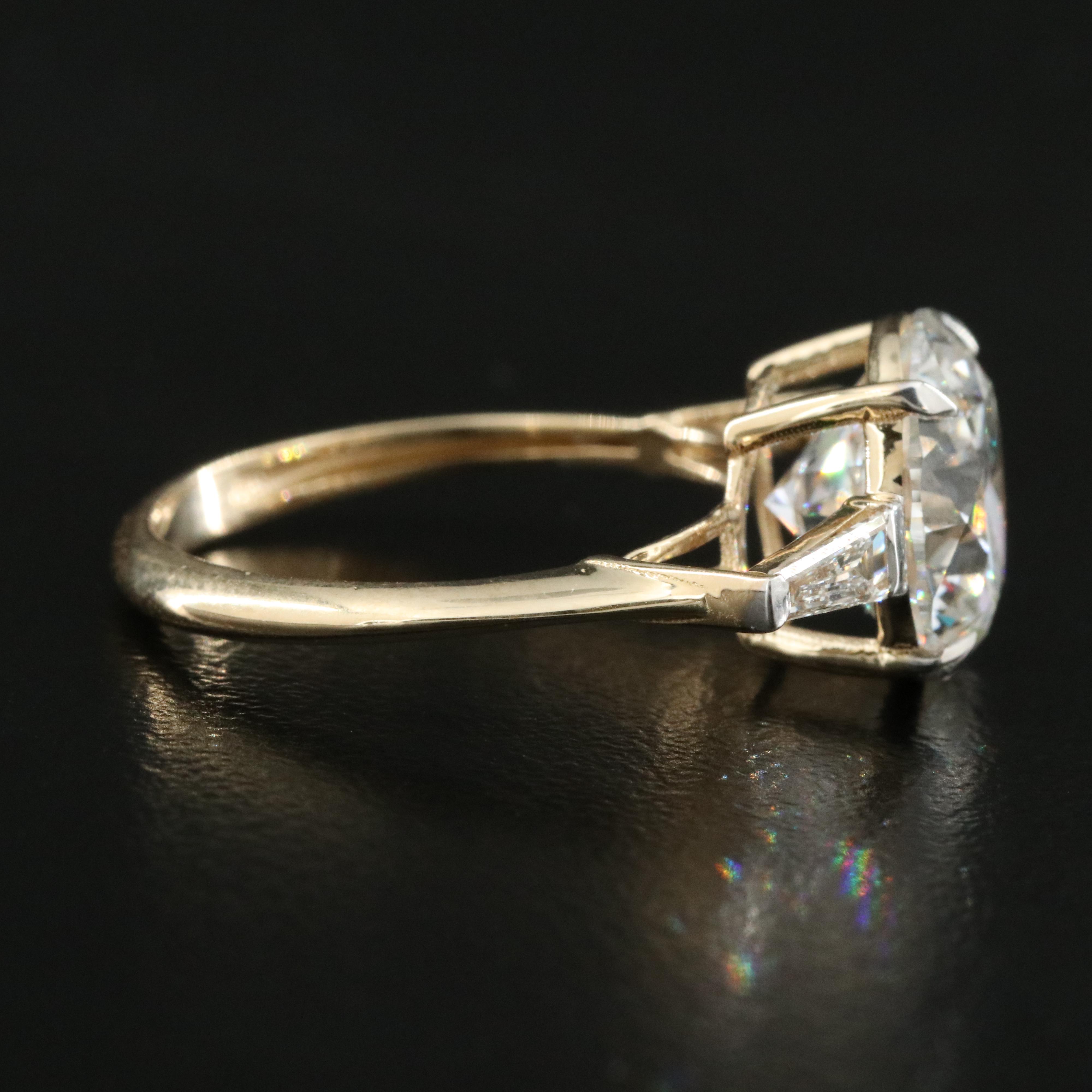 14K 4.32 CTW Lab Grown Diamond Ring with IGI Report