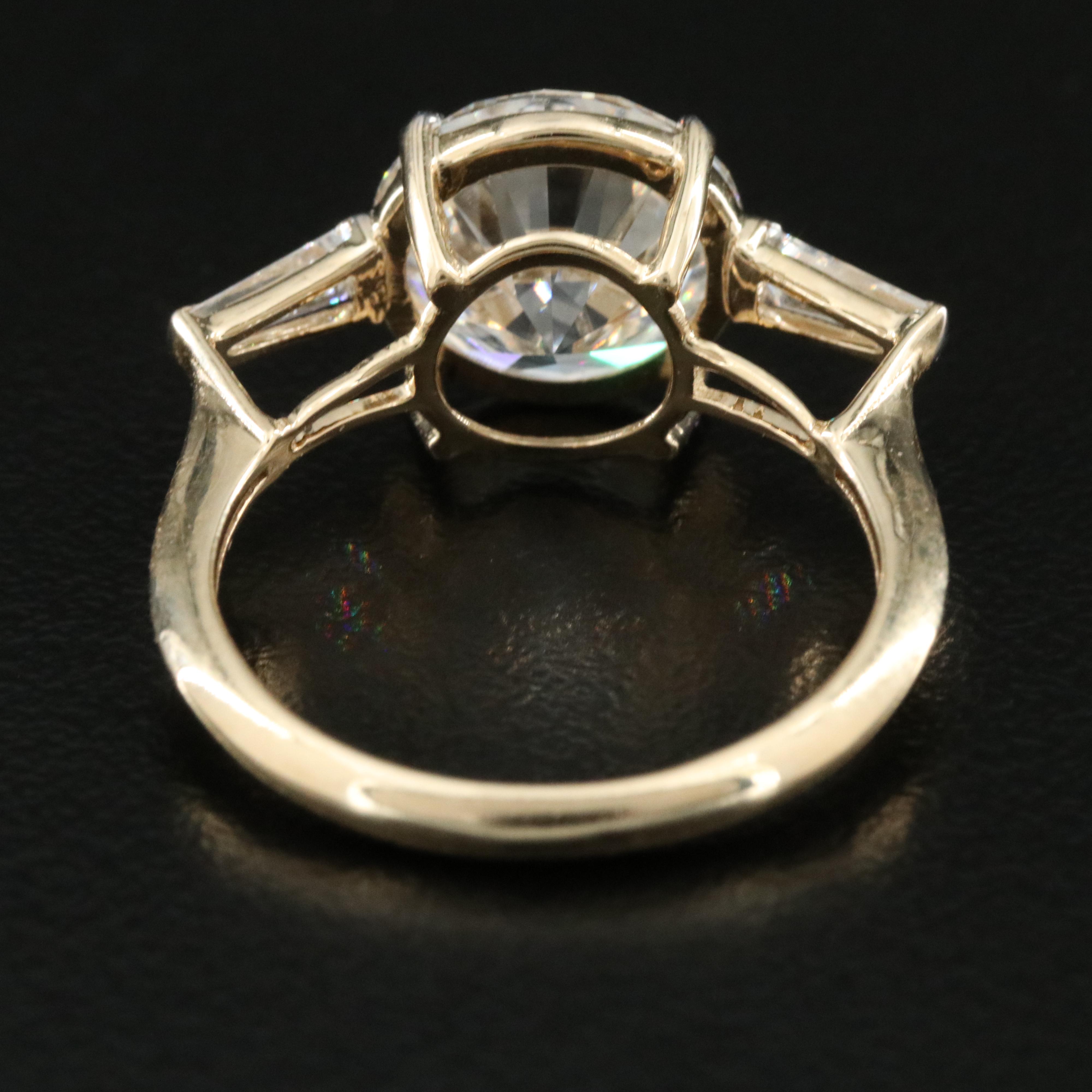 14K 4.32 CTW Lab Grown Diamond Ring with IGI Report