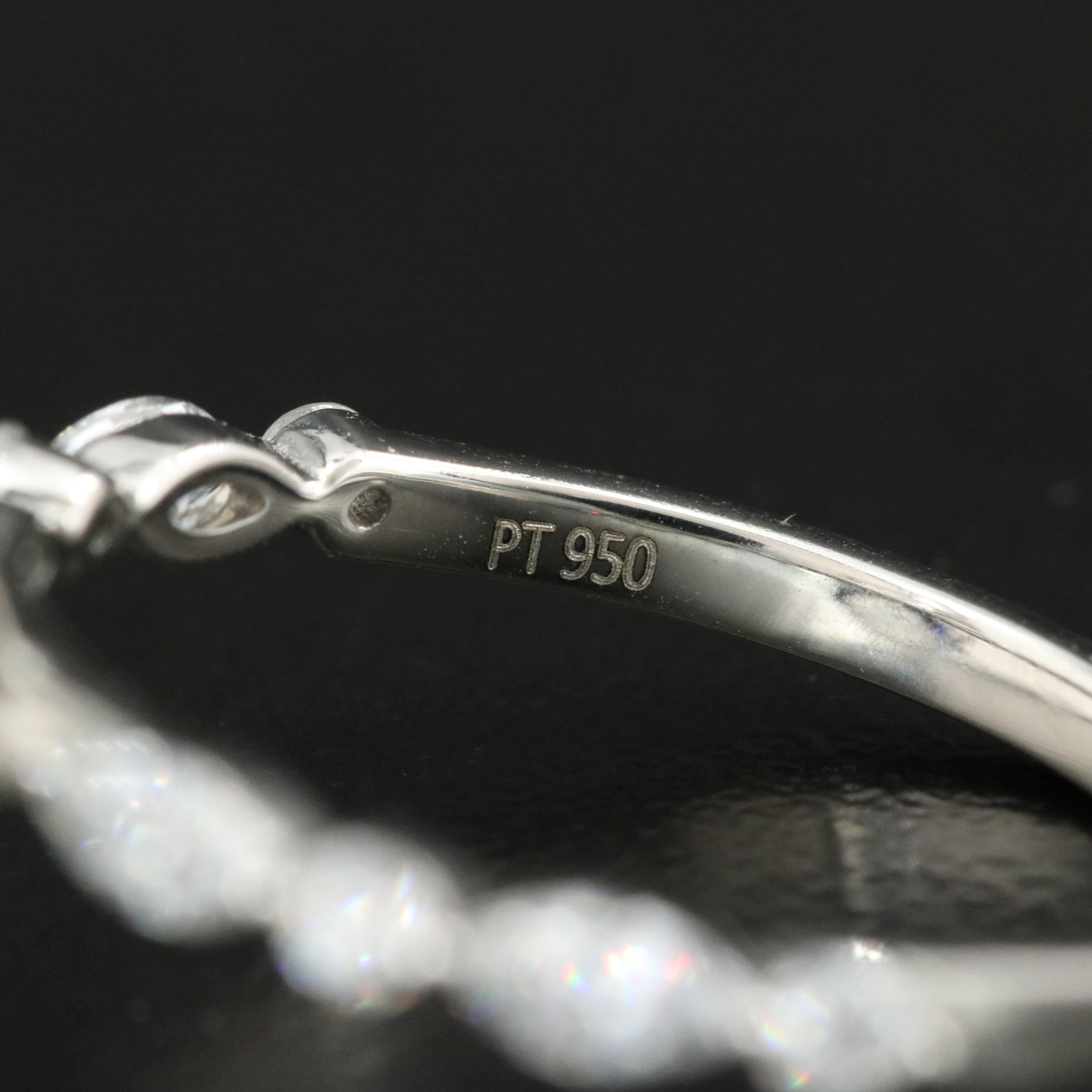 Platinum 5.88 CTW Lab Grown Diamond Ring with IGI Report