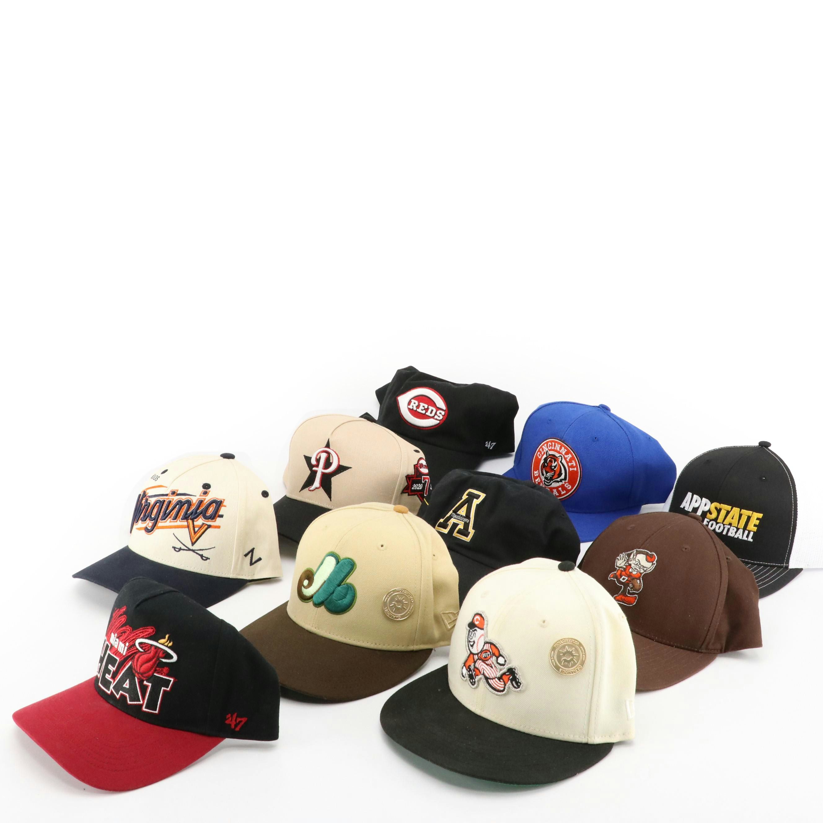 New Era Cincinnati Reds 59 Fifty Fitted Cap with More Sports Team Baseball Caps