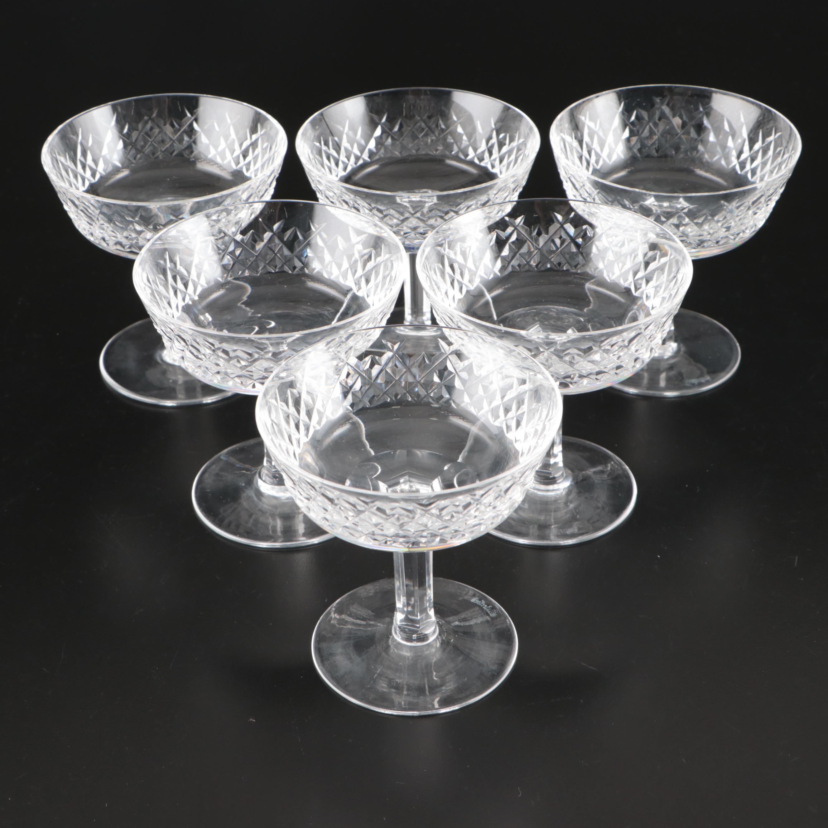 Waterford Crystal "Alana" Champagne Coupes, 1952–2022