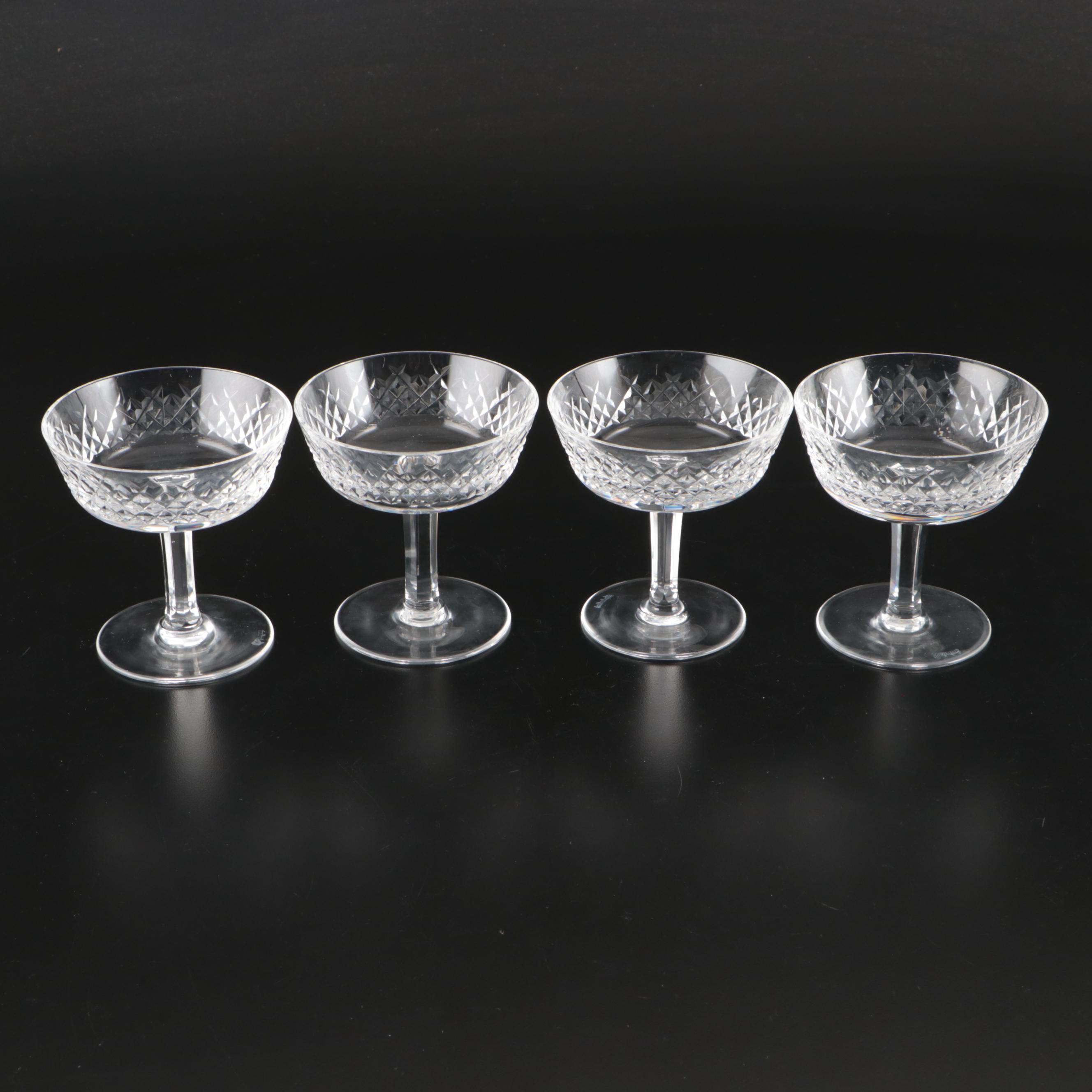 Waterford Crystal "Alana" Champagne Coupes, 1952–2022