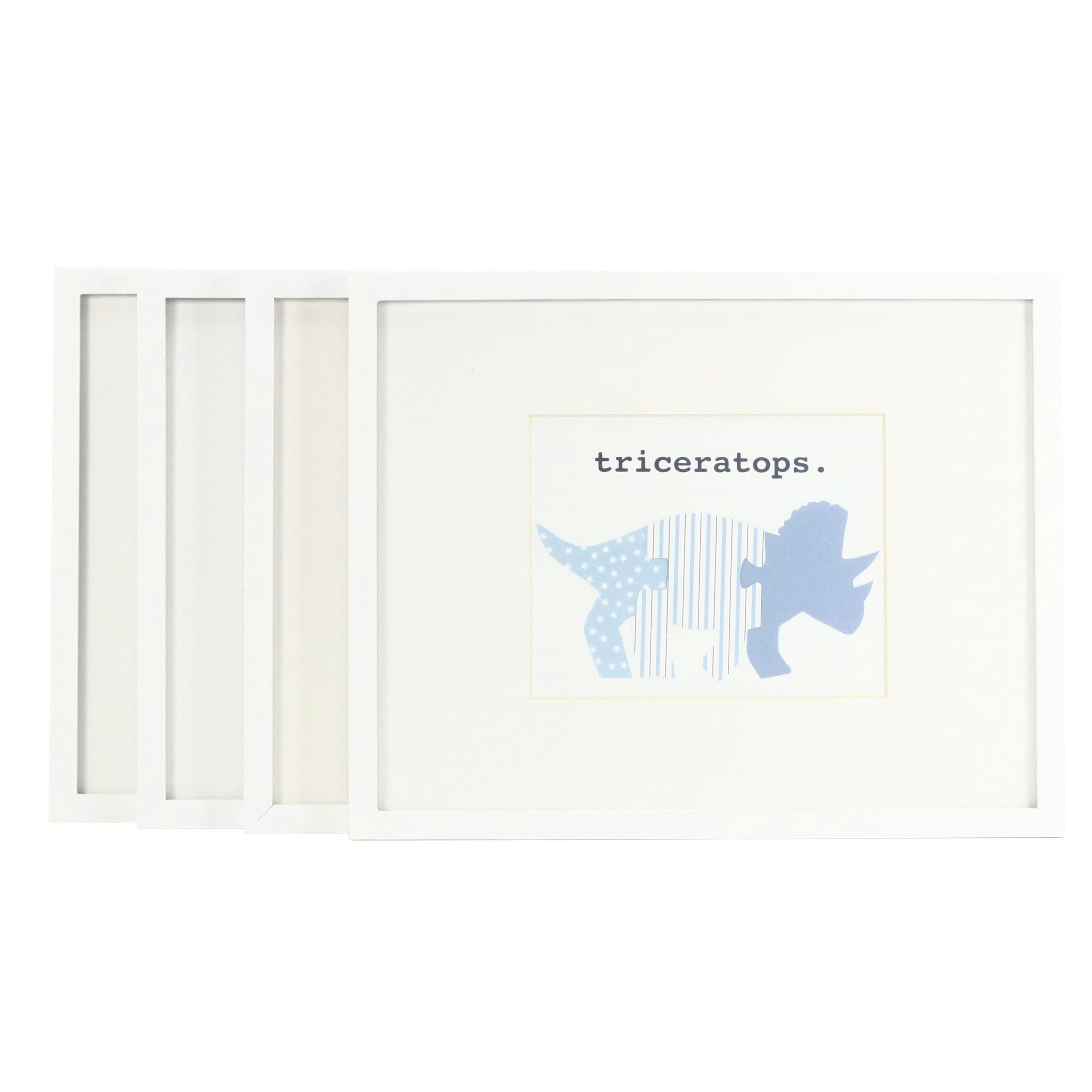 Collage Style Dinosaur Framed Prints