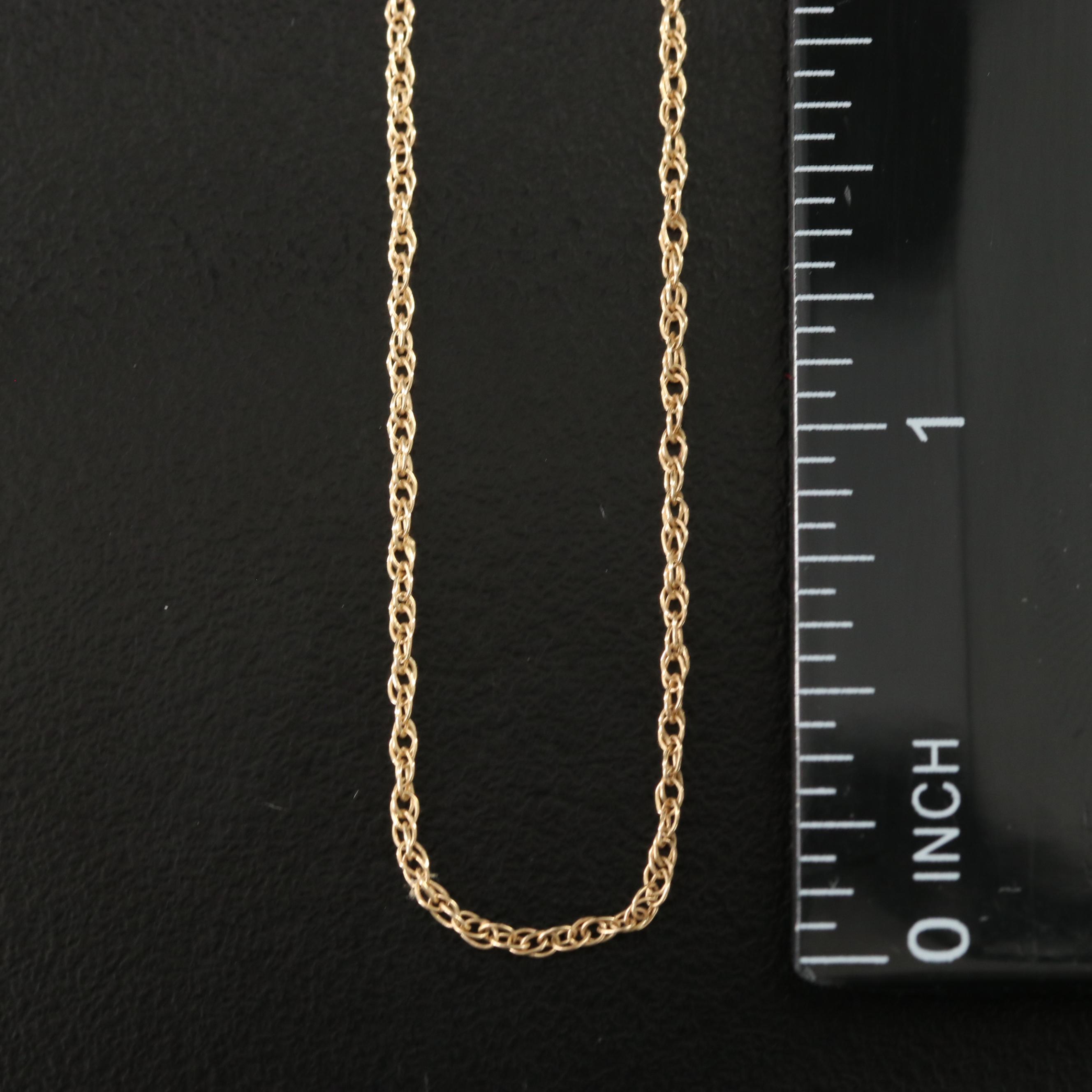 14K Rope Chain Necklace