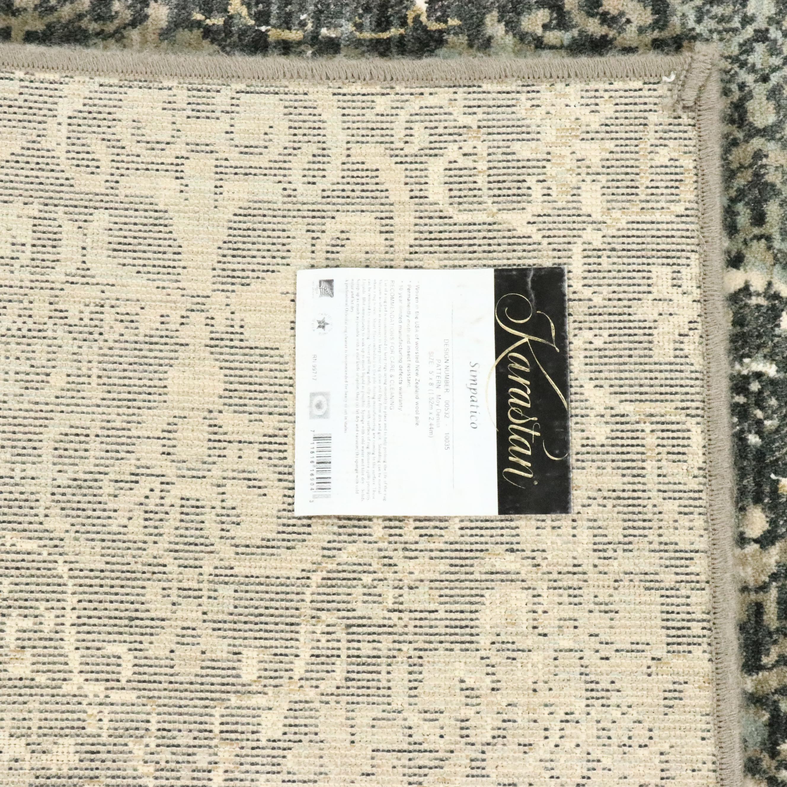 5' x 8' Machine Made Karastan Simpatico "Moy Denim" Area Rug