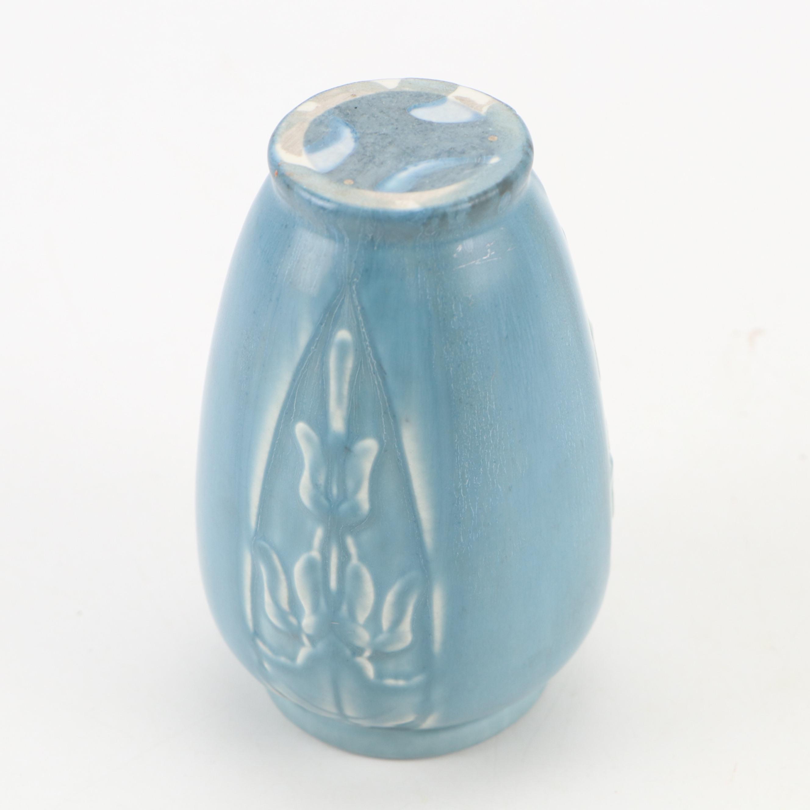 Rookwood Pottery Purple Matte Glaze Vase with Other Art Deco Vase