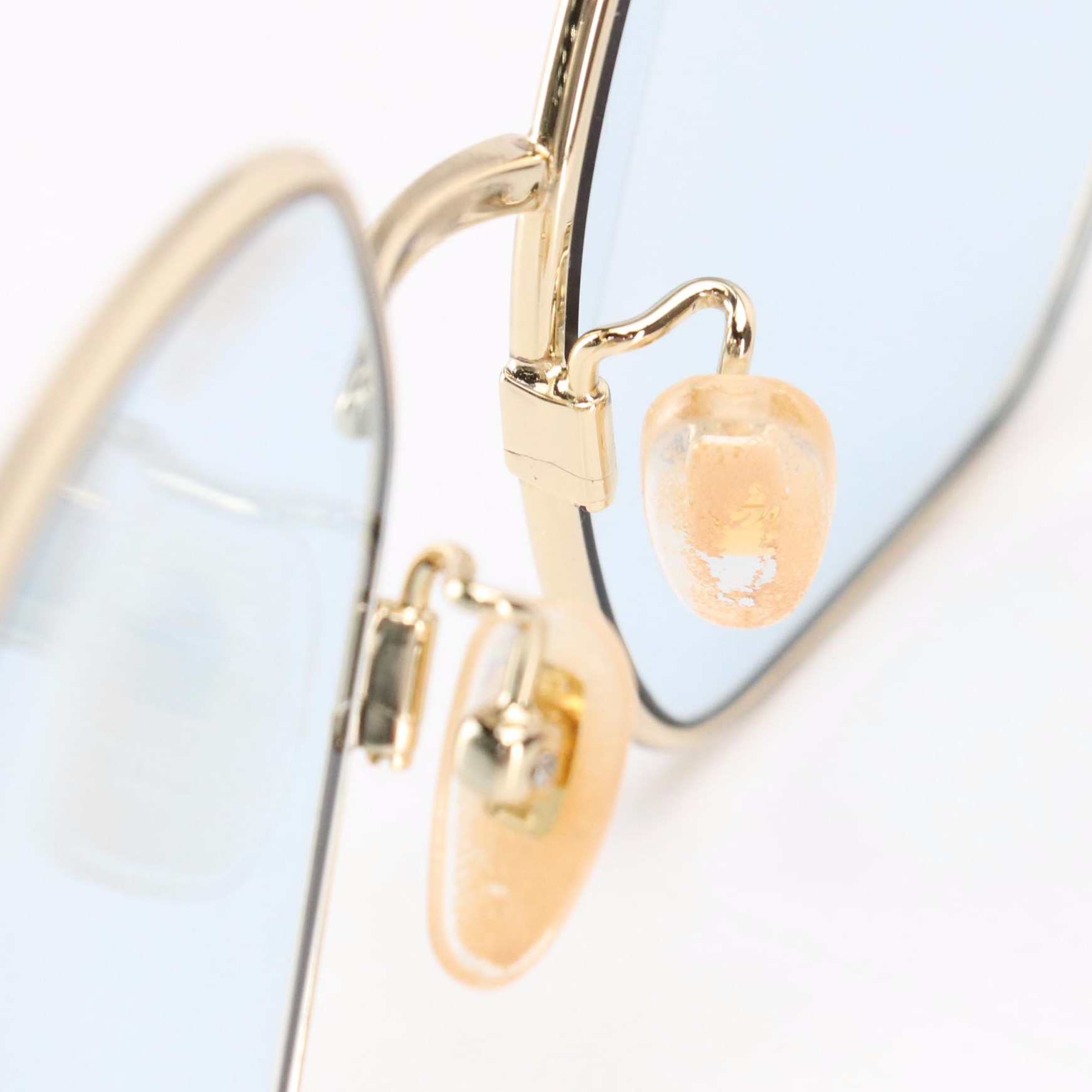 Gucci GG1285SA Geometric Blue Gradient Lens Sunglasses with Case