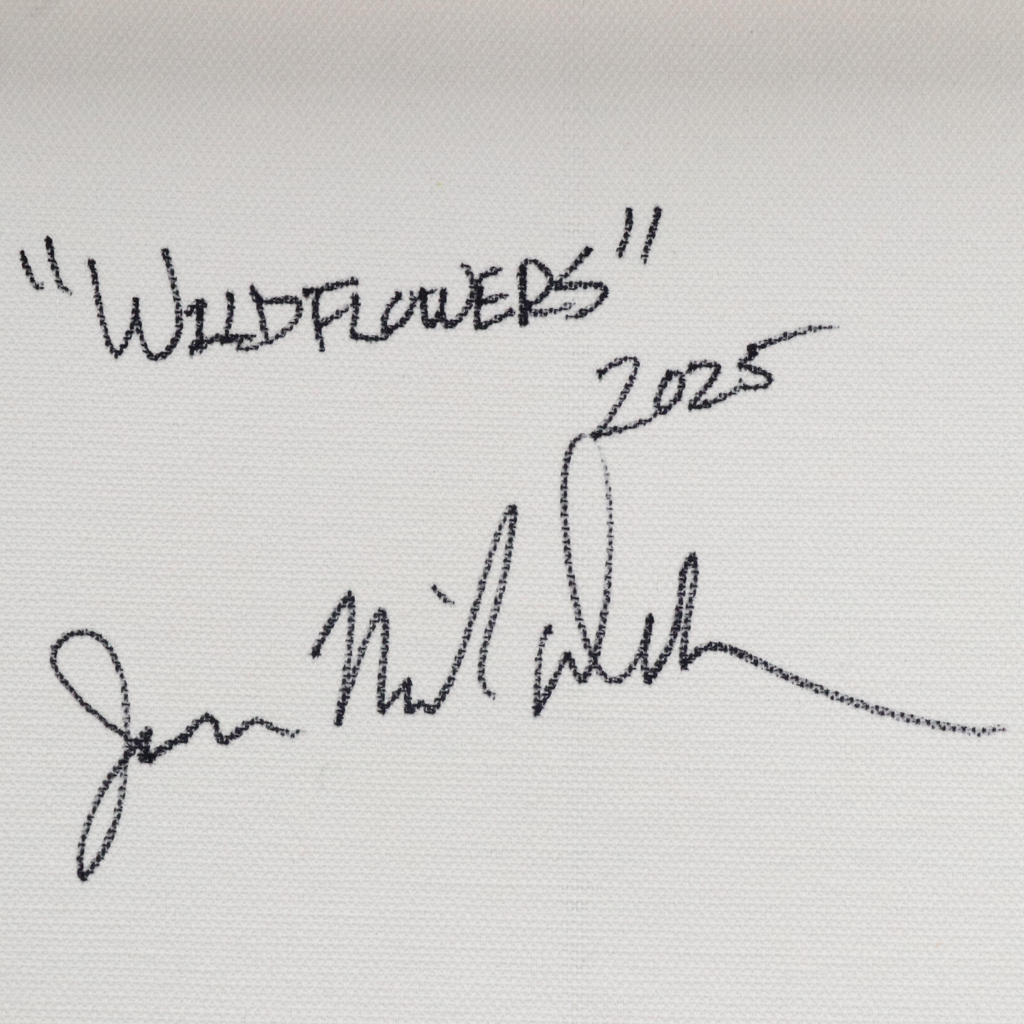 Jason Michael Durham Abstract Mixed Media Painting "Wildflowers," 2025