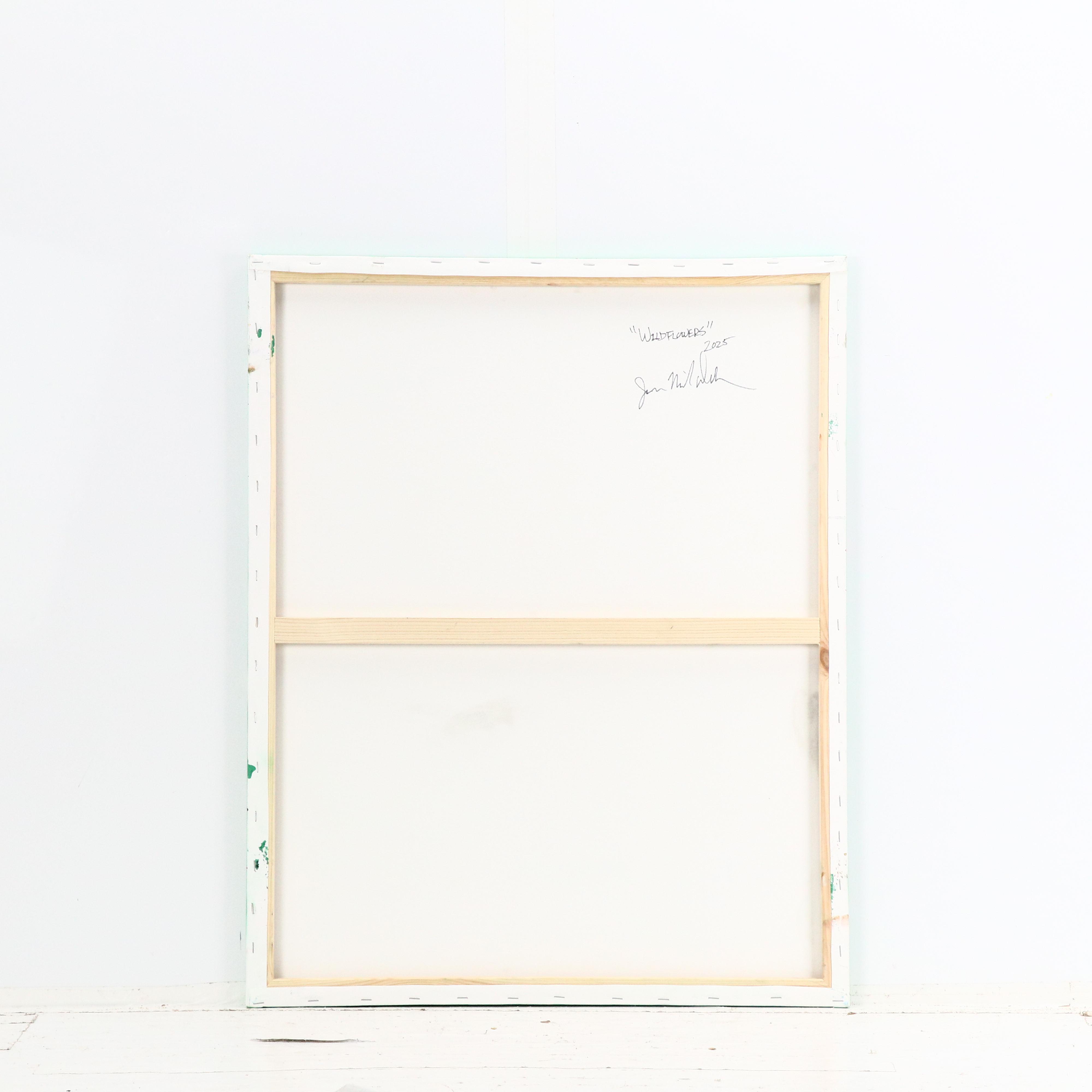 Jason Michael Durham Abstract Mixed Media Painting "Wildflowers," 2025