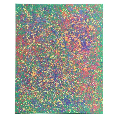 Jason Michael Durham Abstract Mixed Media Painting "Wildflowers," 2025 Jason Michael Durham Abstract Mixed Media Painting "Wildflowers," 2025