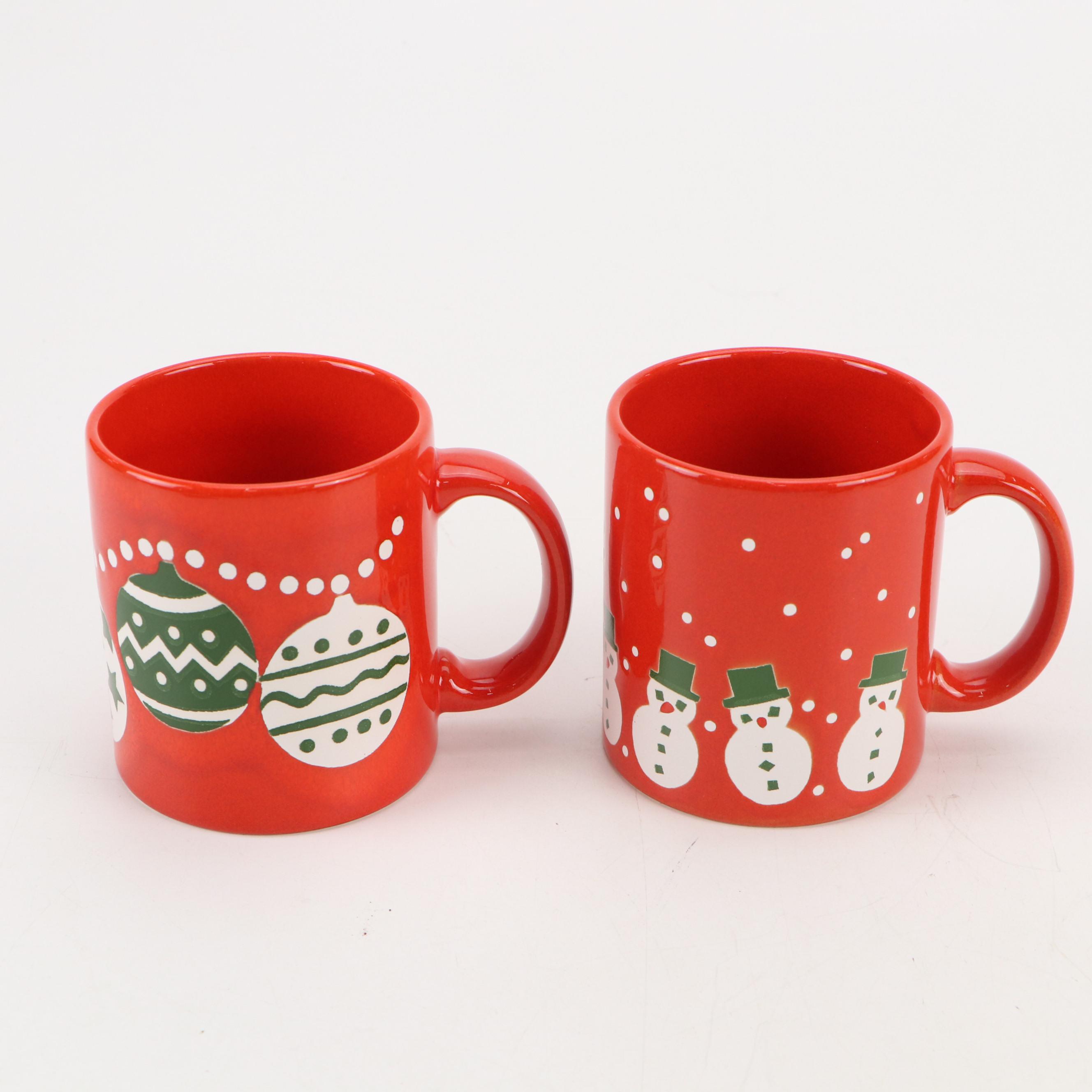 Waechtersbach Christmas Ceramic Mugs and Plates