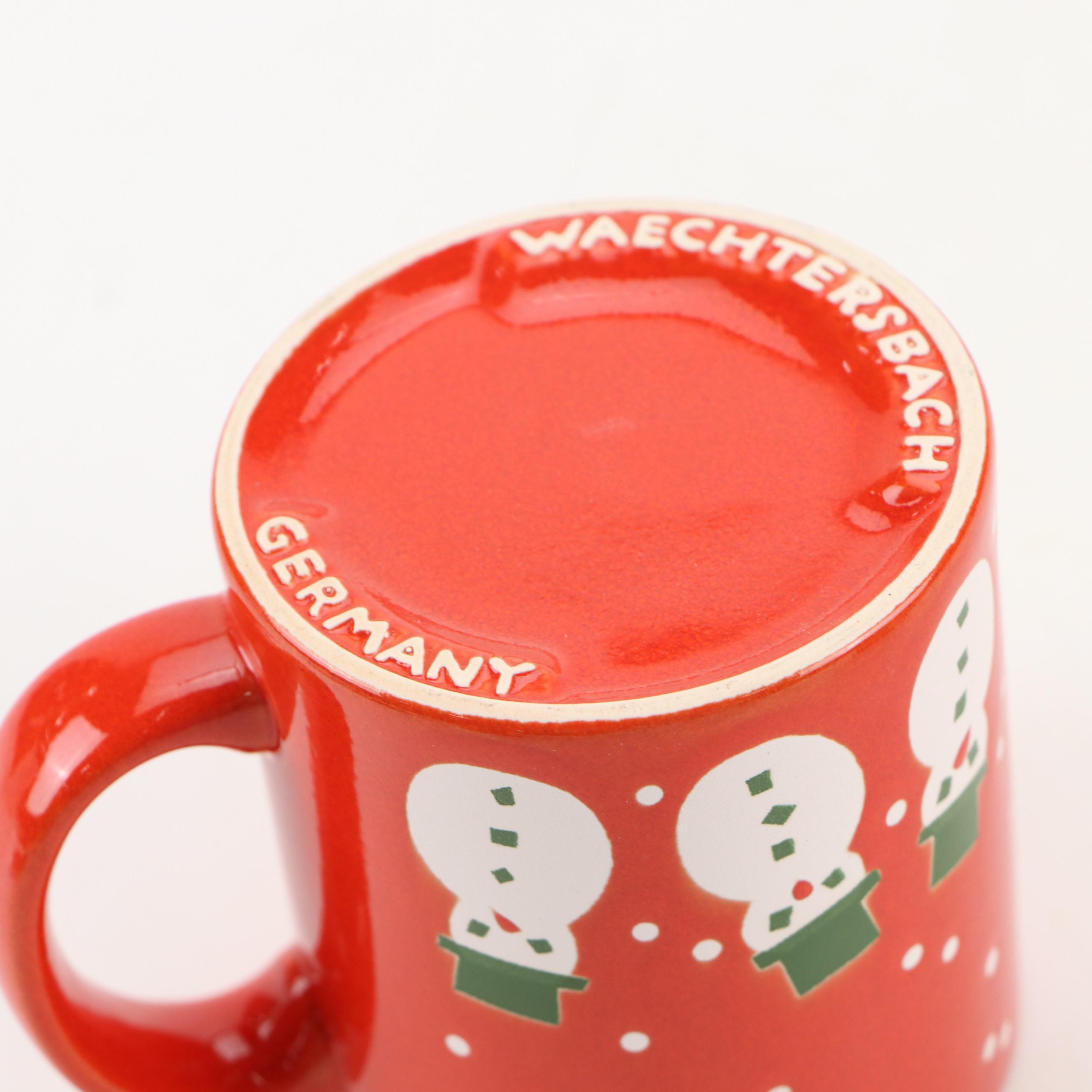 Waechtersbach Christmas Ceramic Mugs and Plates