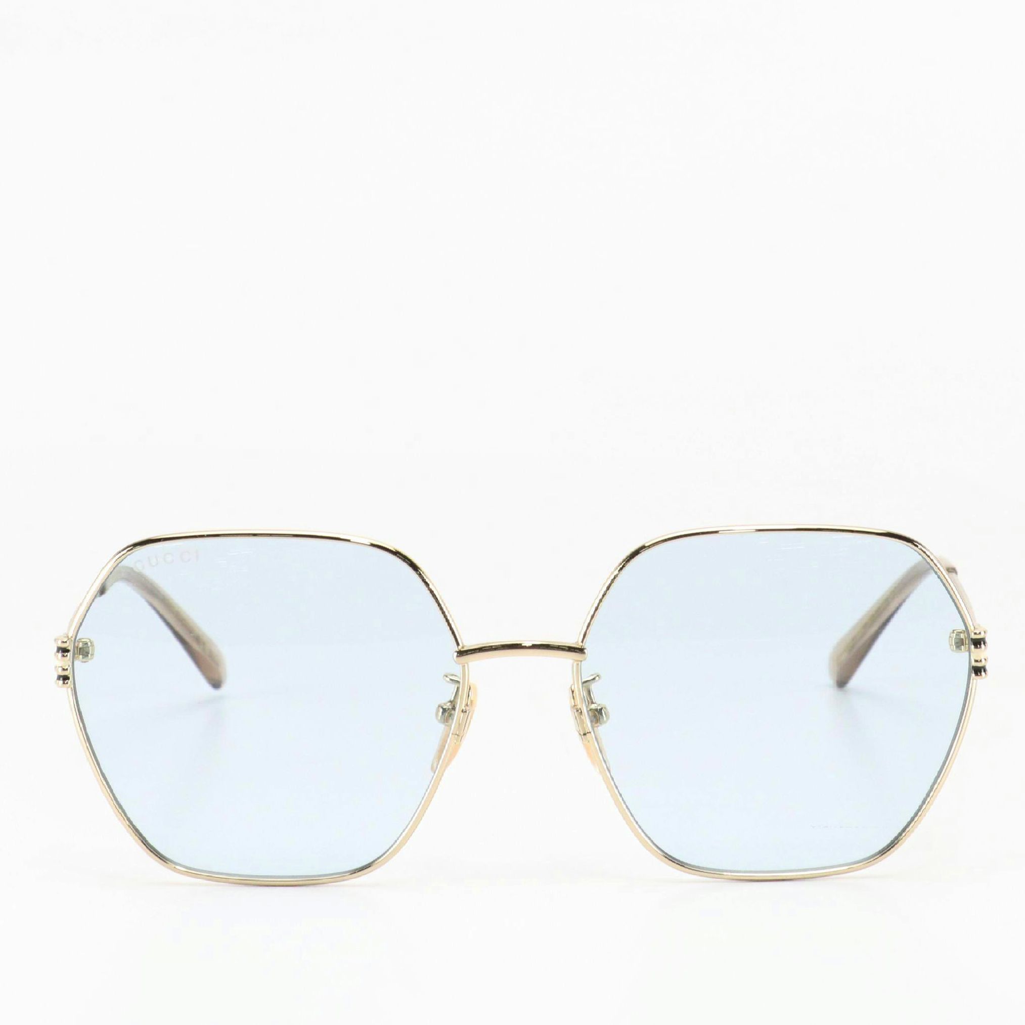 Gucci GG1285SA Geometric Blue Gradient Lens Sunglasses with Case