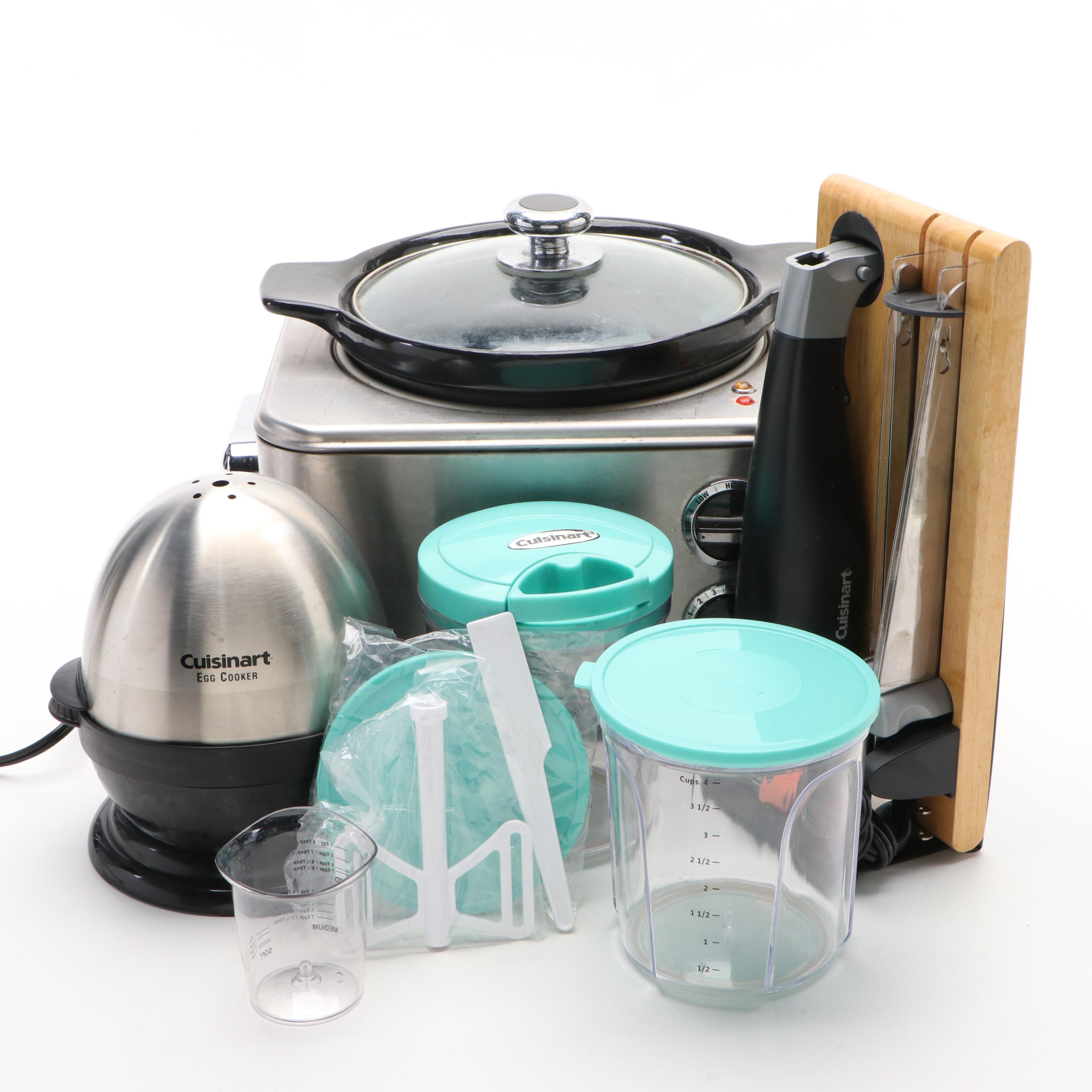 Cuisinart Egg Cooker, Electric Knife, Slow Cooker and Food Processor