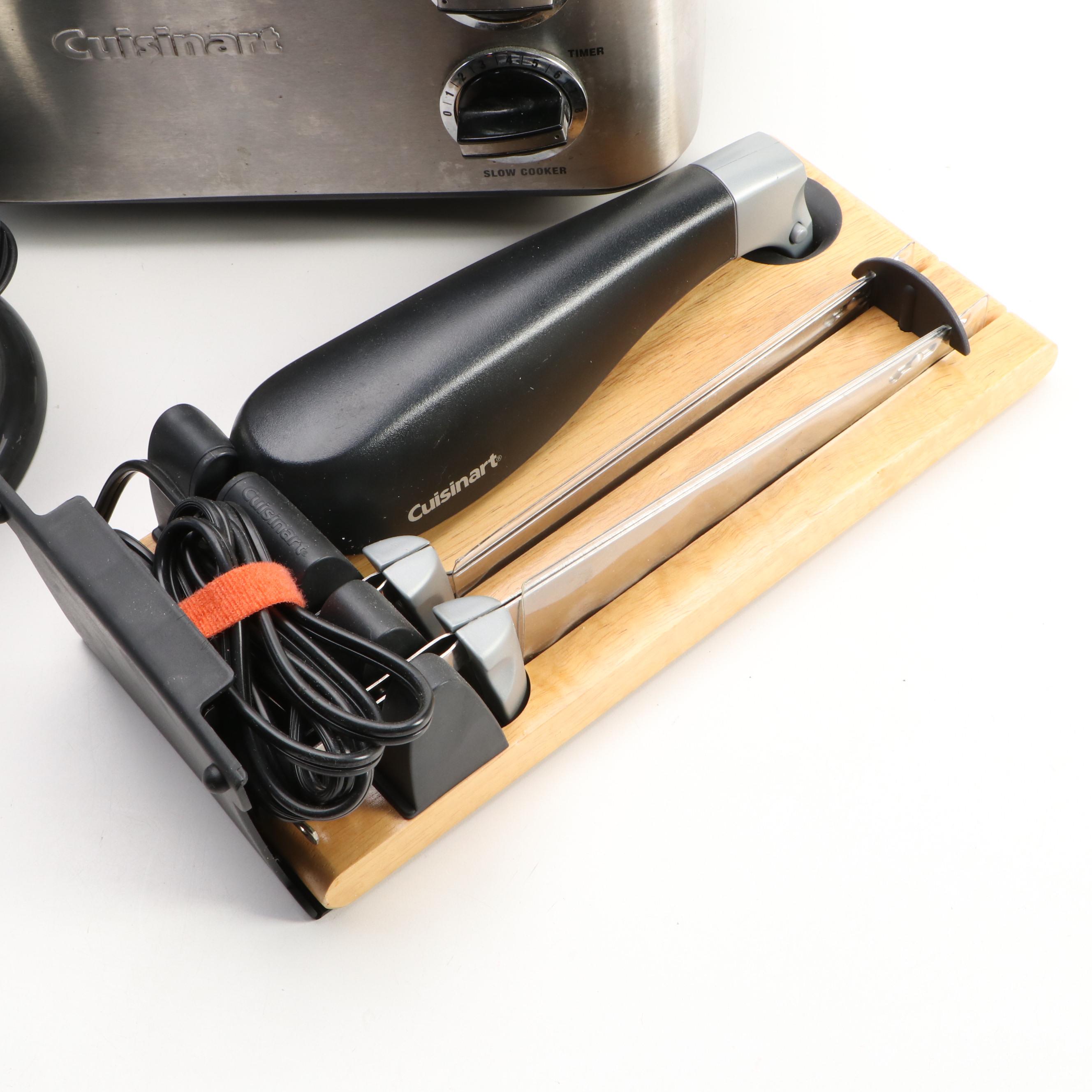 Cuisinart Egg Cooker, Electric Knife, Slow Cooker and Food Processor