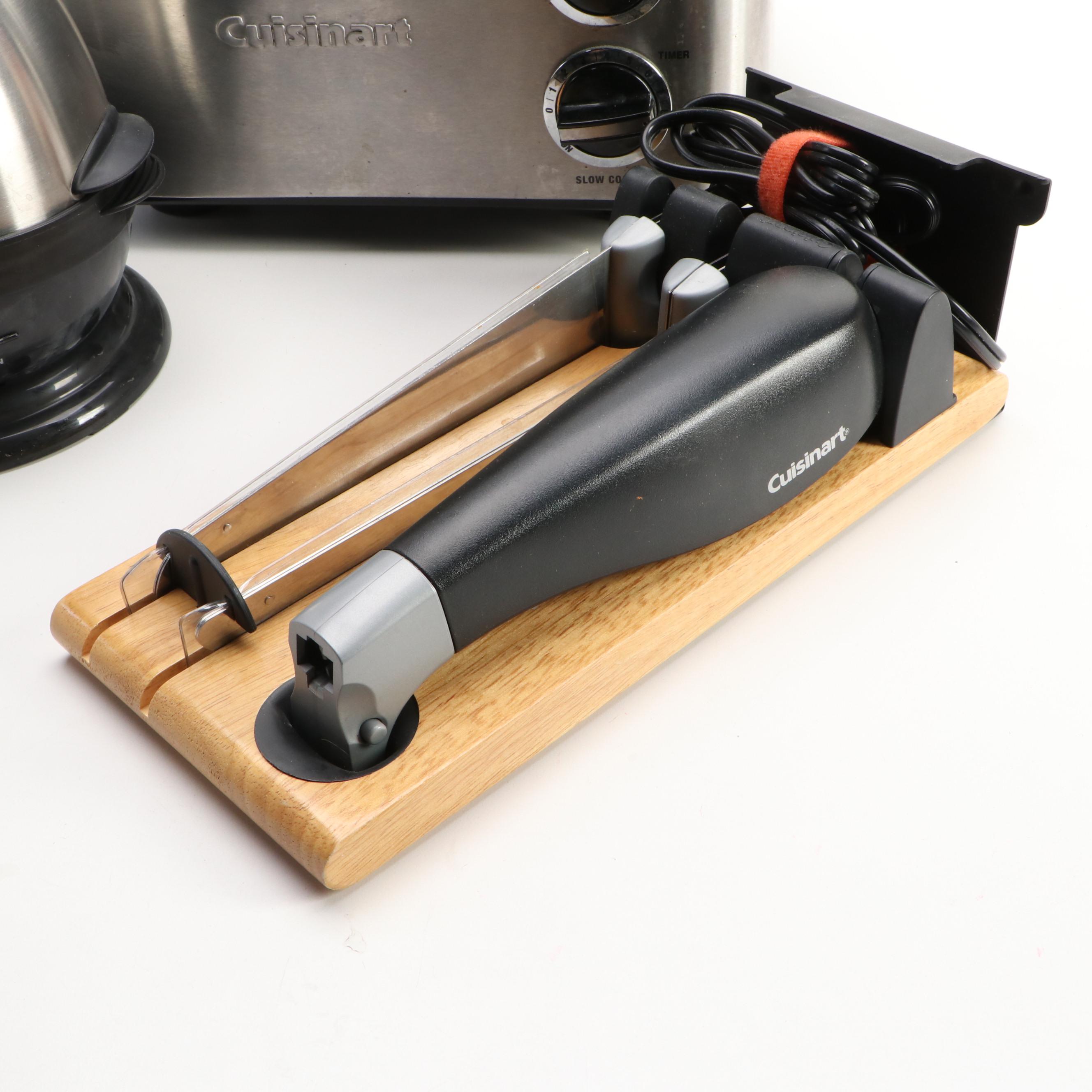 Cuisinart Egg Cooker, Electric Knife, Slow Cooker and Food Processor