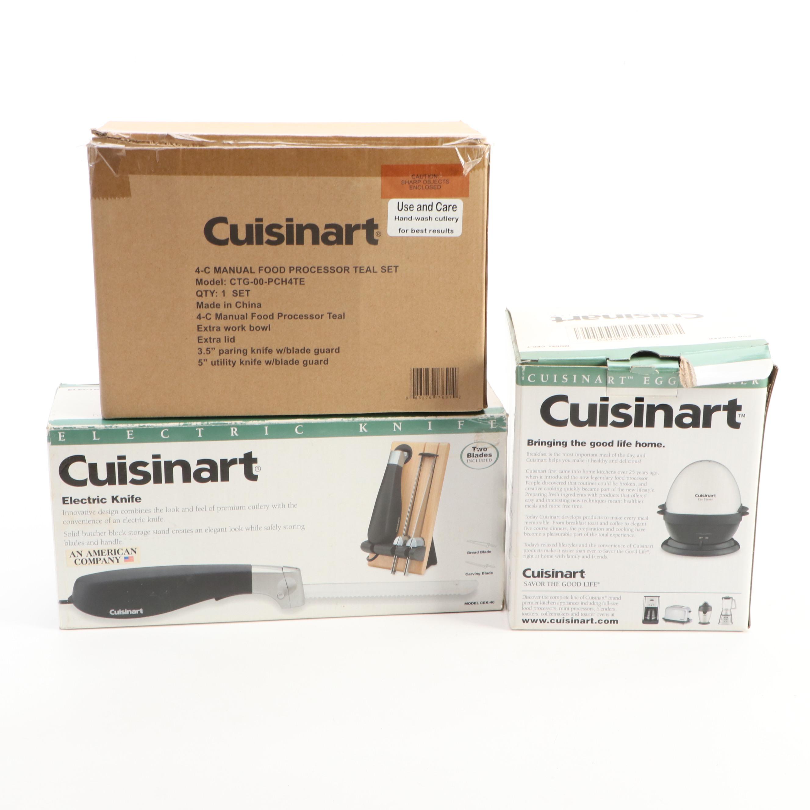 Cuisinart Egg Cooker, Electric Knife, Slow Cooker and Food Processor