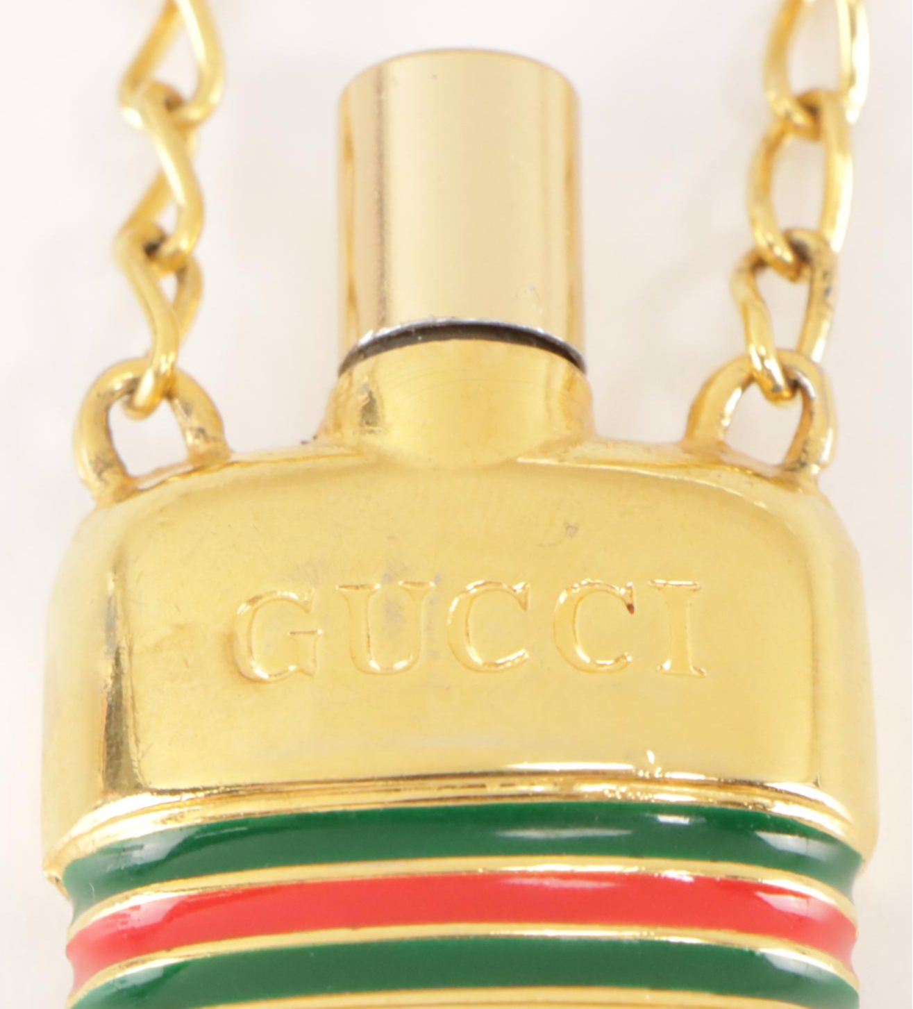 Gucci Sherry Line Perfume Bottle Pendant Necklace