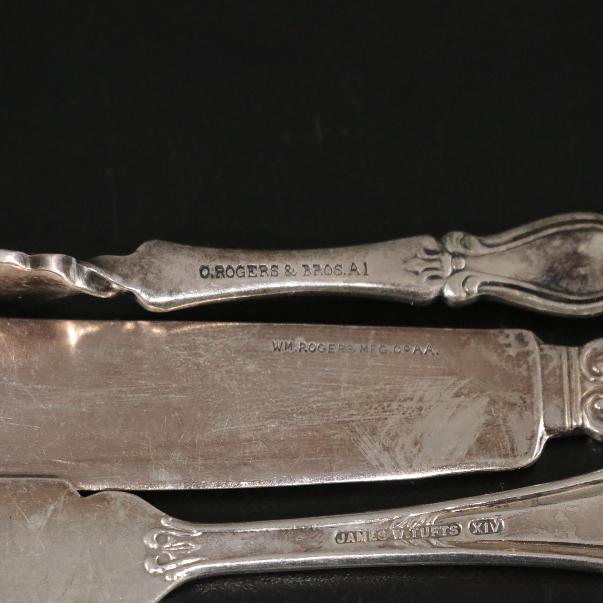 Silver Plate Flatware Collection Featuring Roger Bros. & More