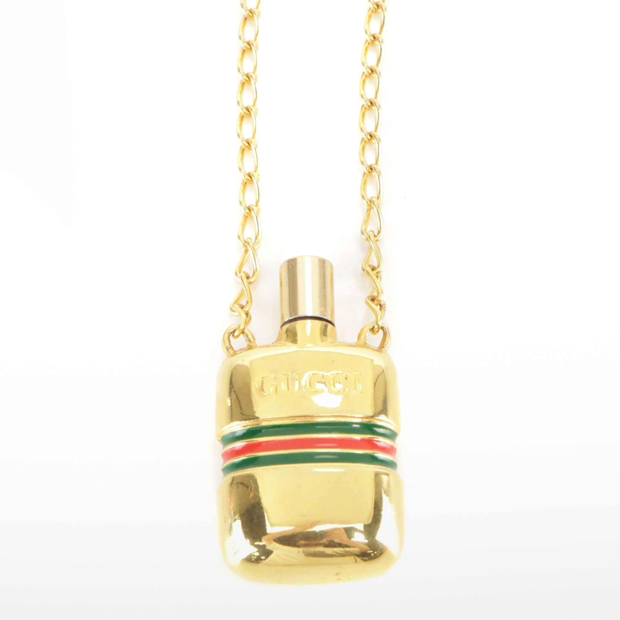 Gucci Sherry Line Perfume Bottle Pendant Necklace