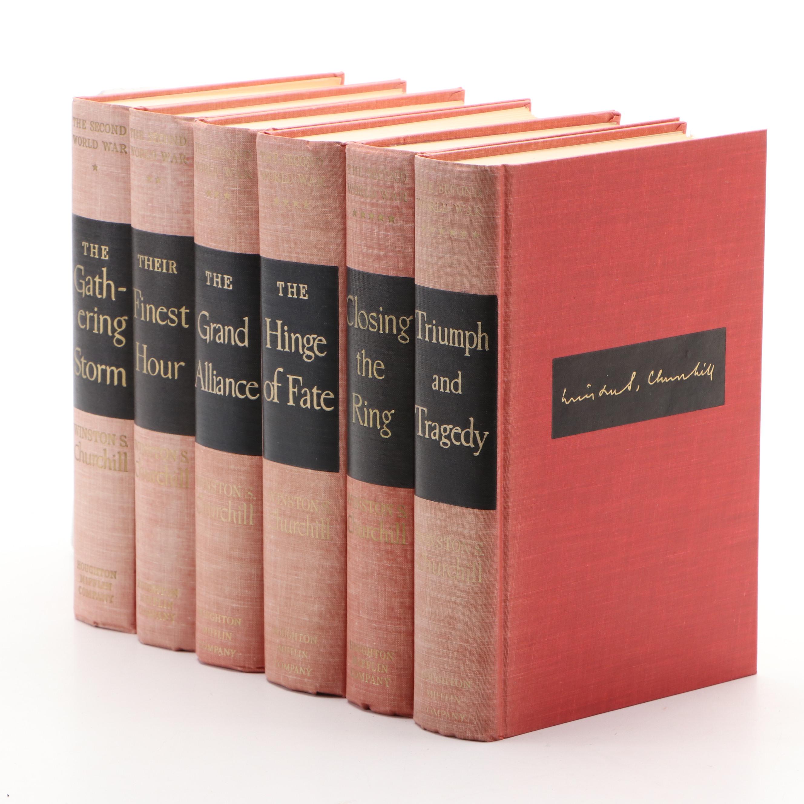 Book Club Edition "The Second World War" Complete Set by Winston S. Churchill